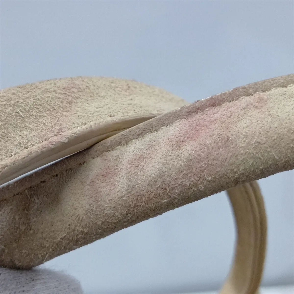 Maxi Intrecciato The Arco Tote Suede x Wool Tote Bag Beige — view 12