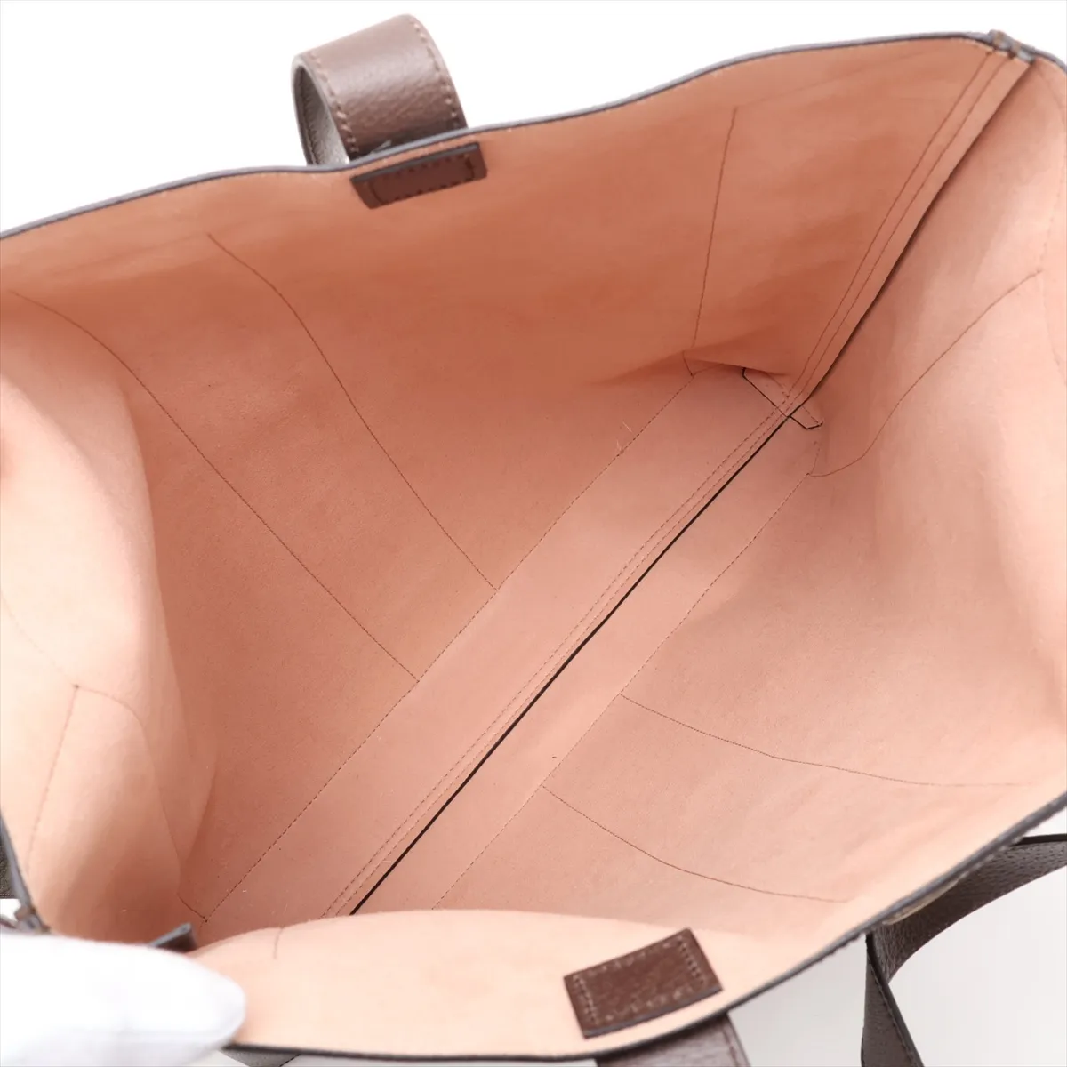 GG Supreme Ophidia PVC x Leather Tote Bag, Beige x Brown, 519335 — view 7