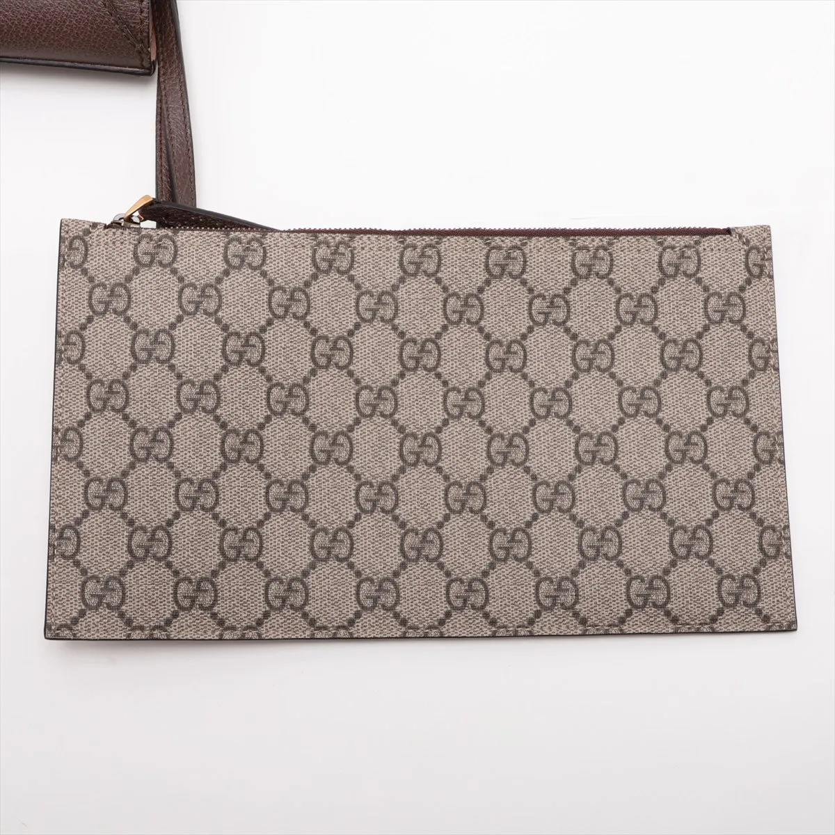 GG Supreme Ophidia PVC x Leather Tote Bag, Beige x Brown, 519335 — view 10