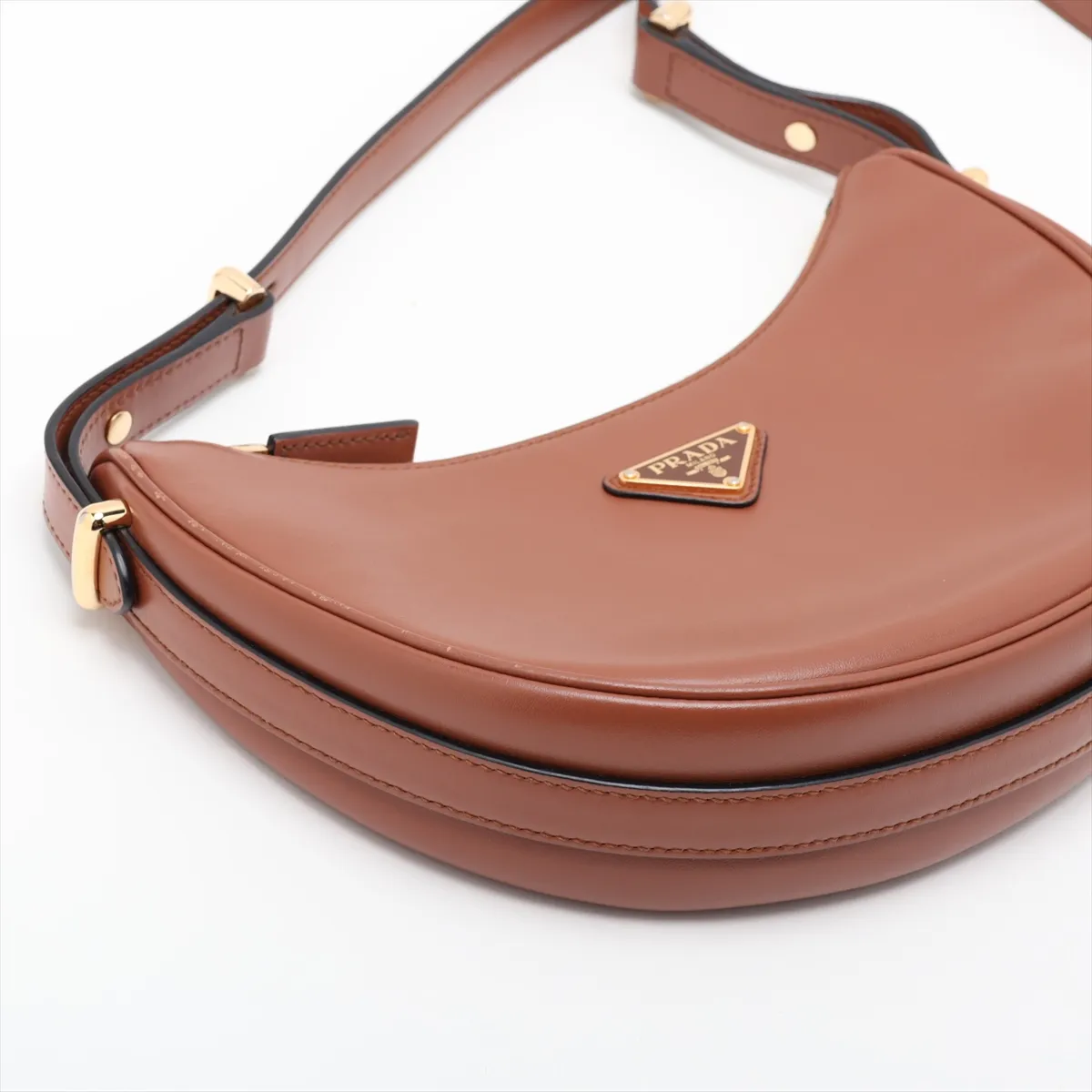Arche Leather Shoulder Bag, Brown — view 4