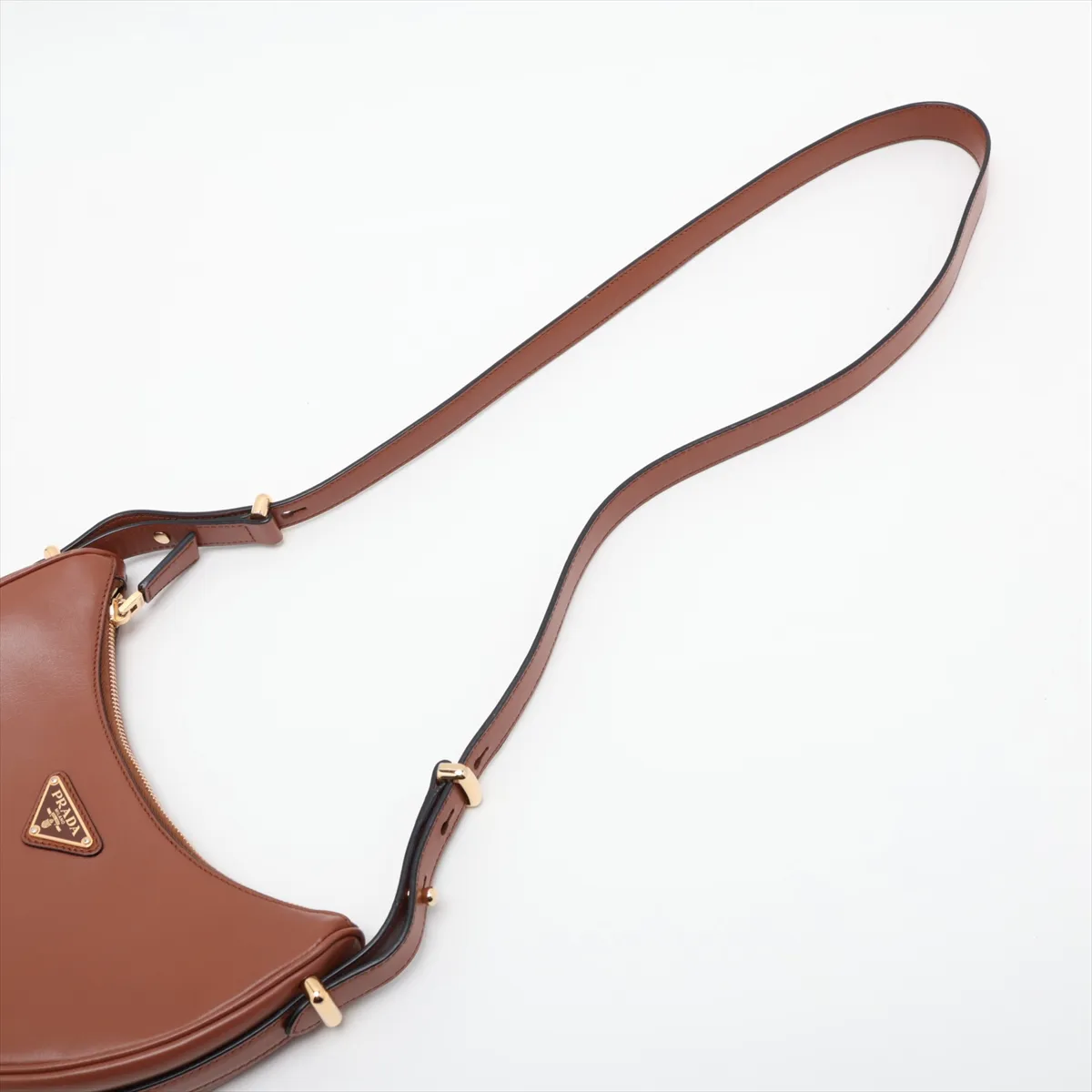 Arche Leather Shoulder Bag, Brown — view 5