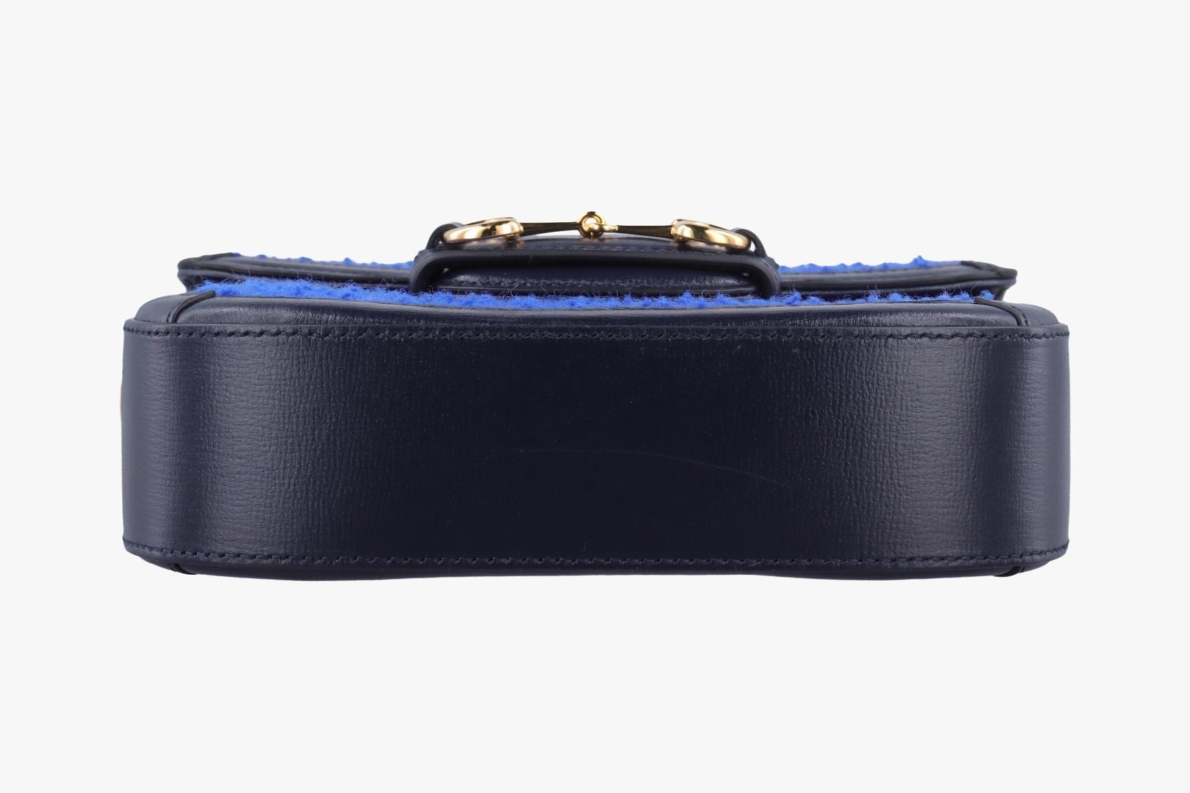 Horsebit 1955 Tweed x Leather Blue x Navy — view 3