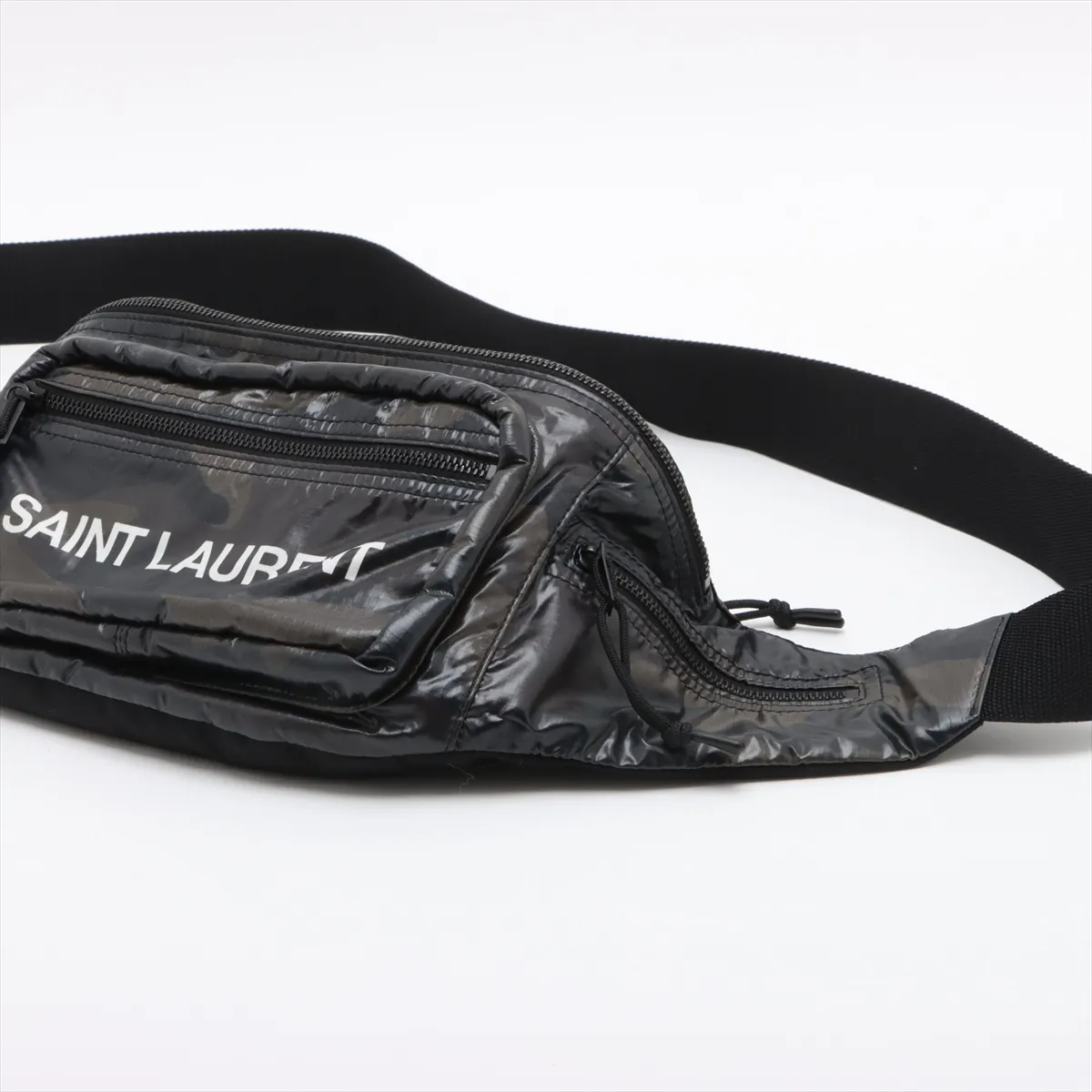 Nux Nylon Body Bag Black x Khaki 581375 — view 3