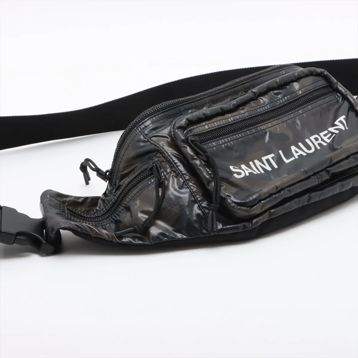 Nux Nylon Body Bag Black x Khaki 581375 — view 4