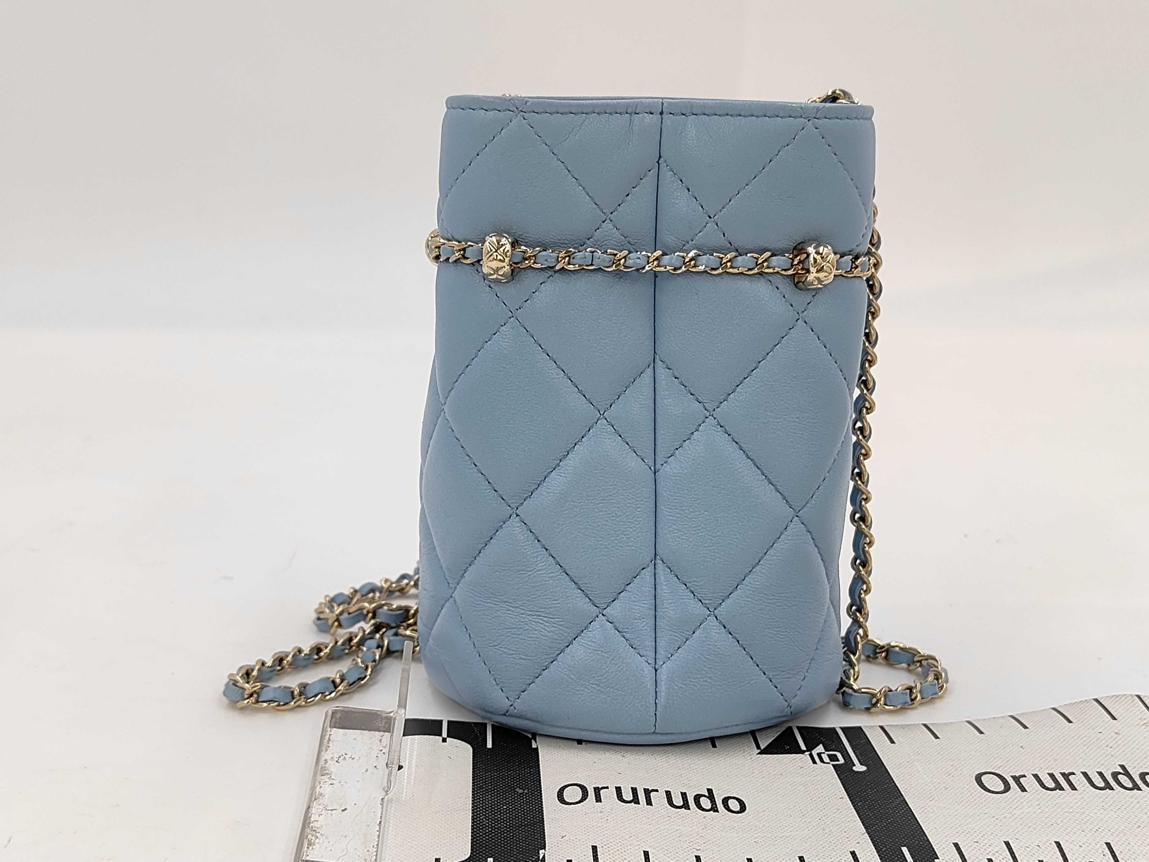 Bucket Light Blue Shoulder Bag — view 2