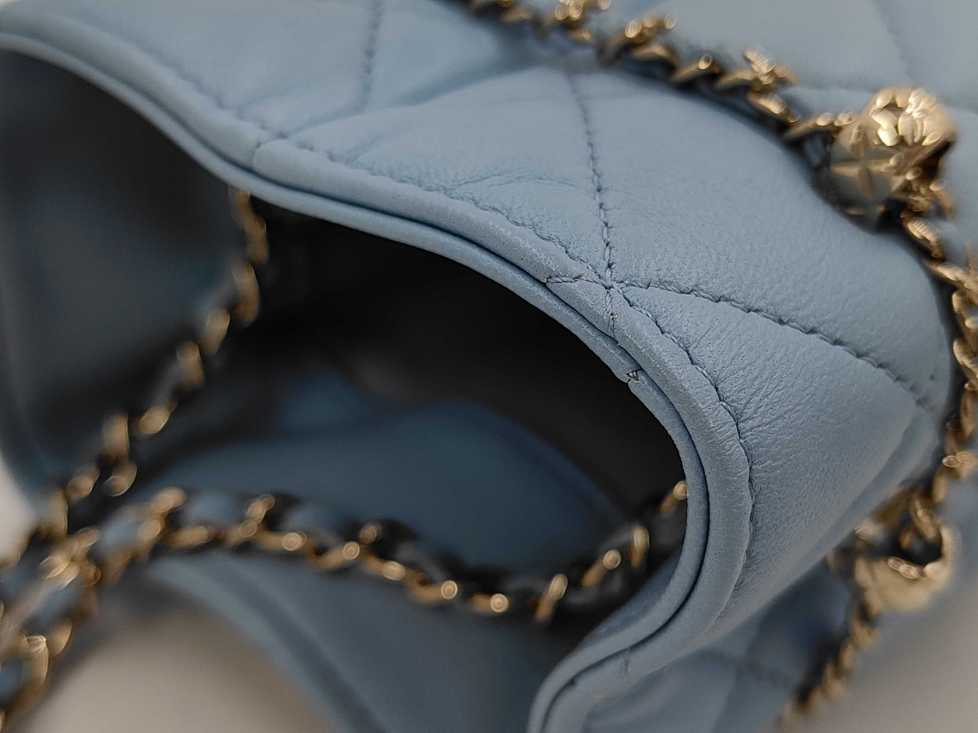 Bucket Light Blue Shoulder Bag — view 11