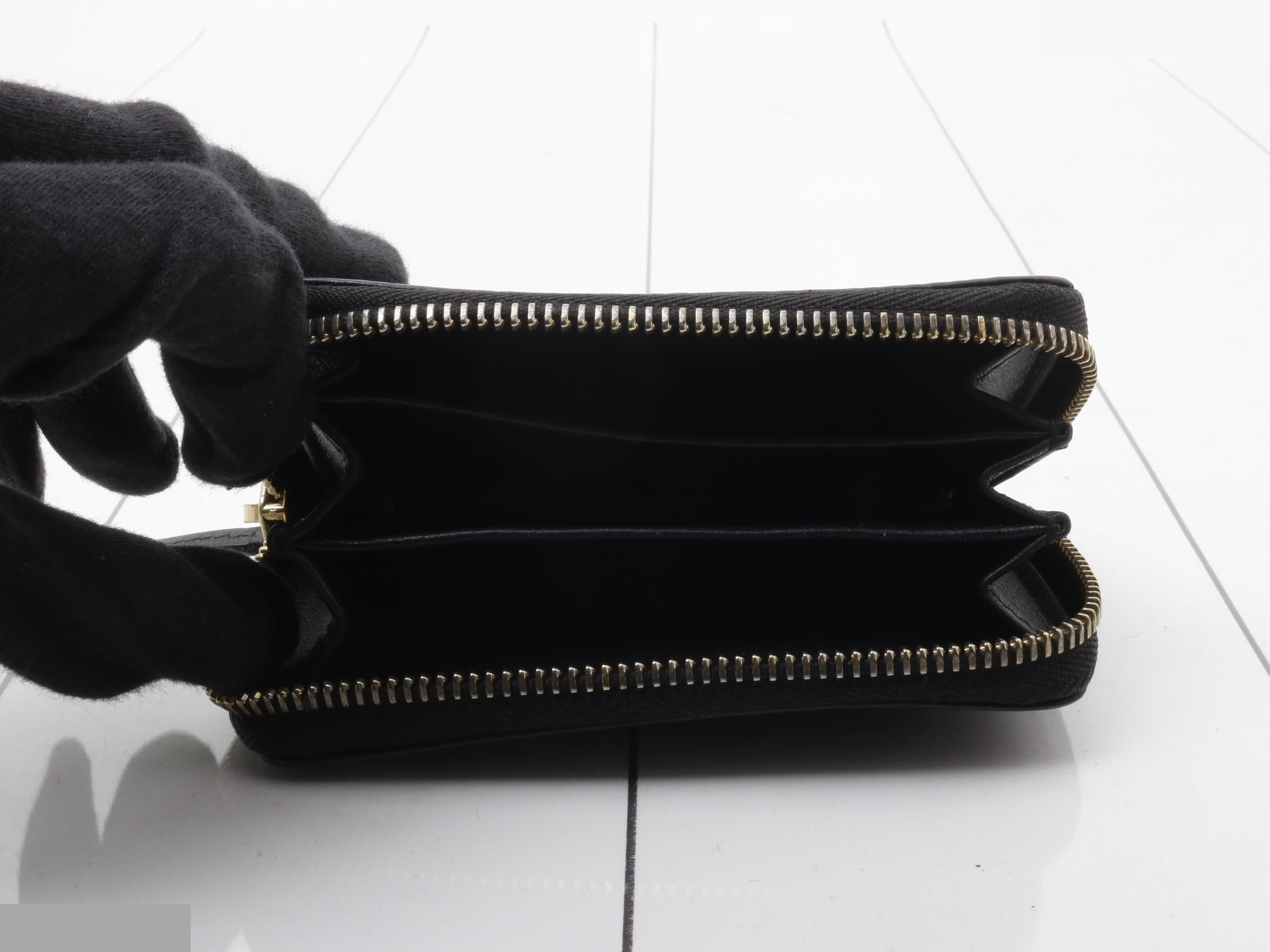 Guccissima coin case, black leather — view 4