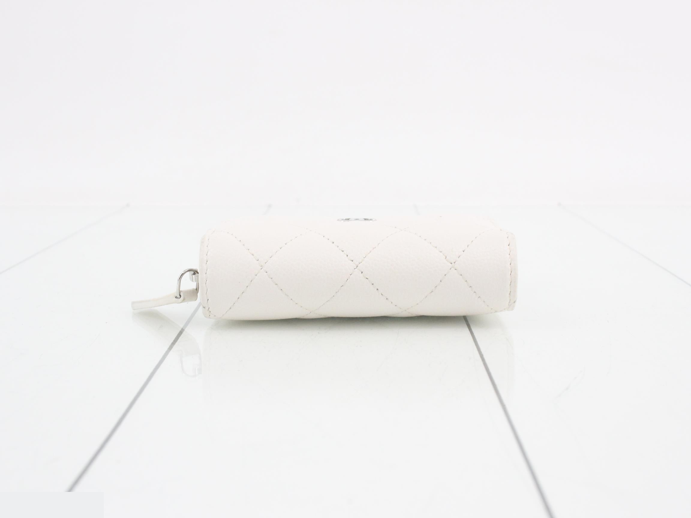 Matelassé Caviar Skin Coco Mark Card Case — view 3