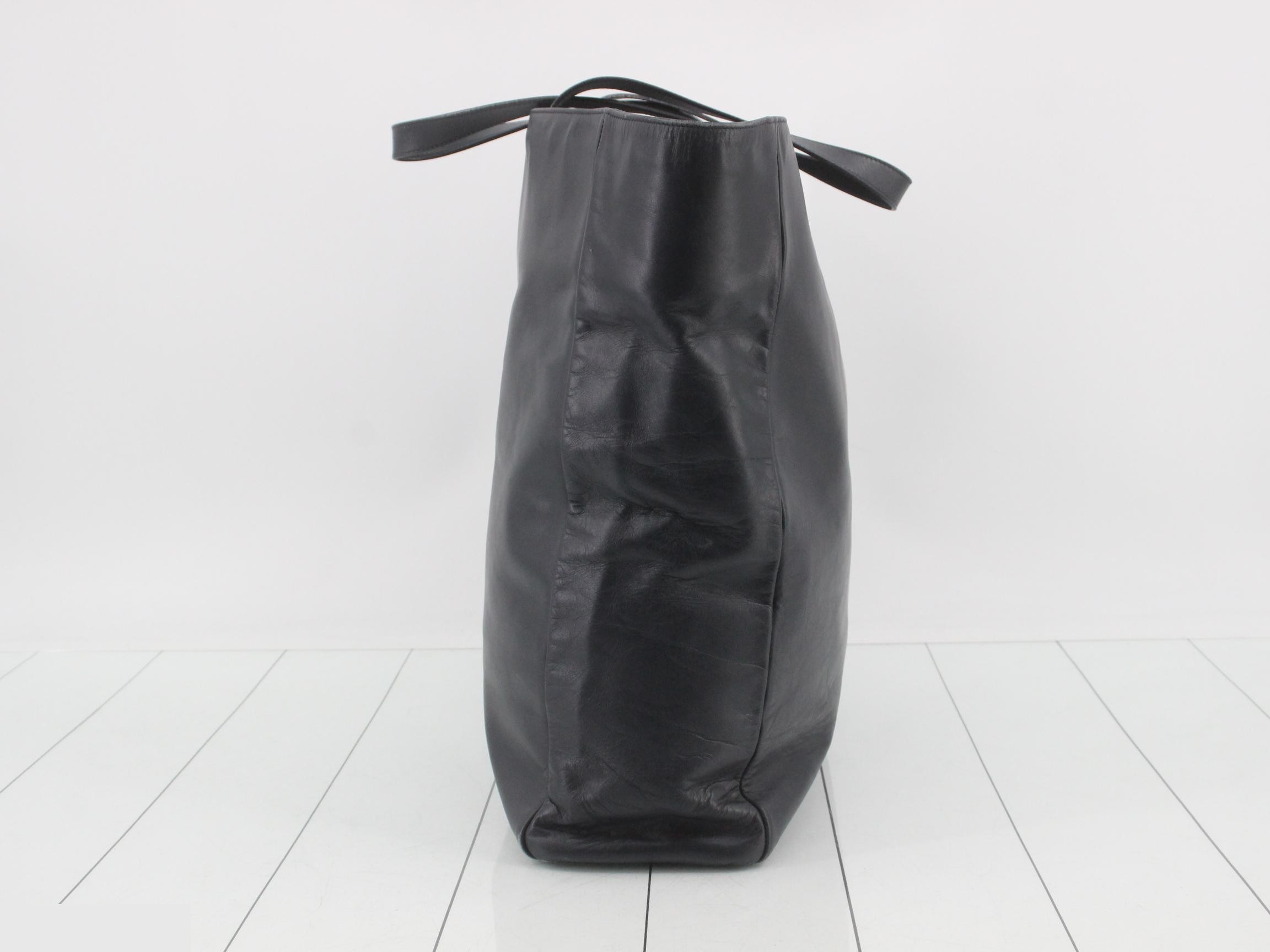 Other lines: Leather tote bag — view 3