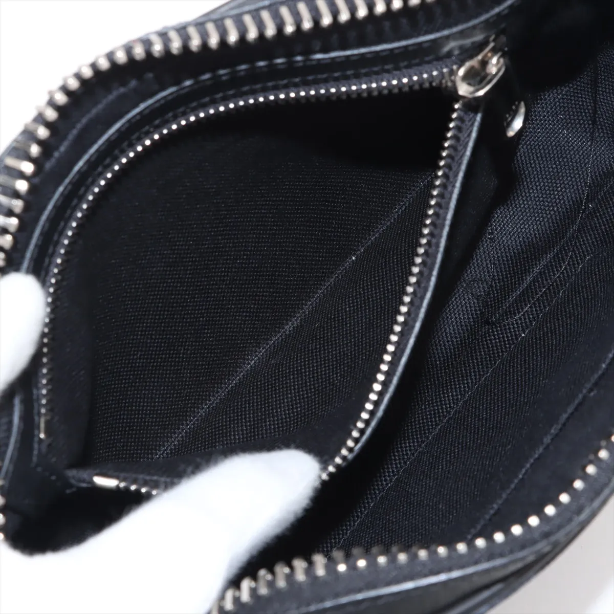 GG Supreme PVC x Leather Body Bag Black 474293 — view 7