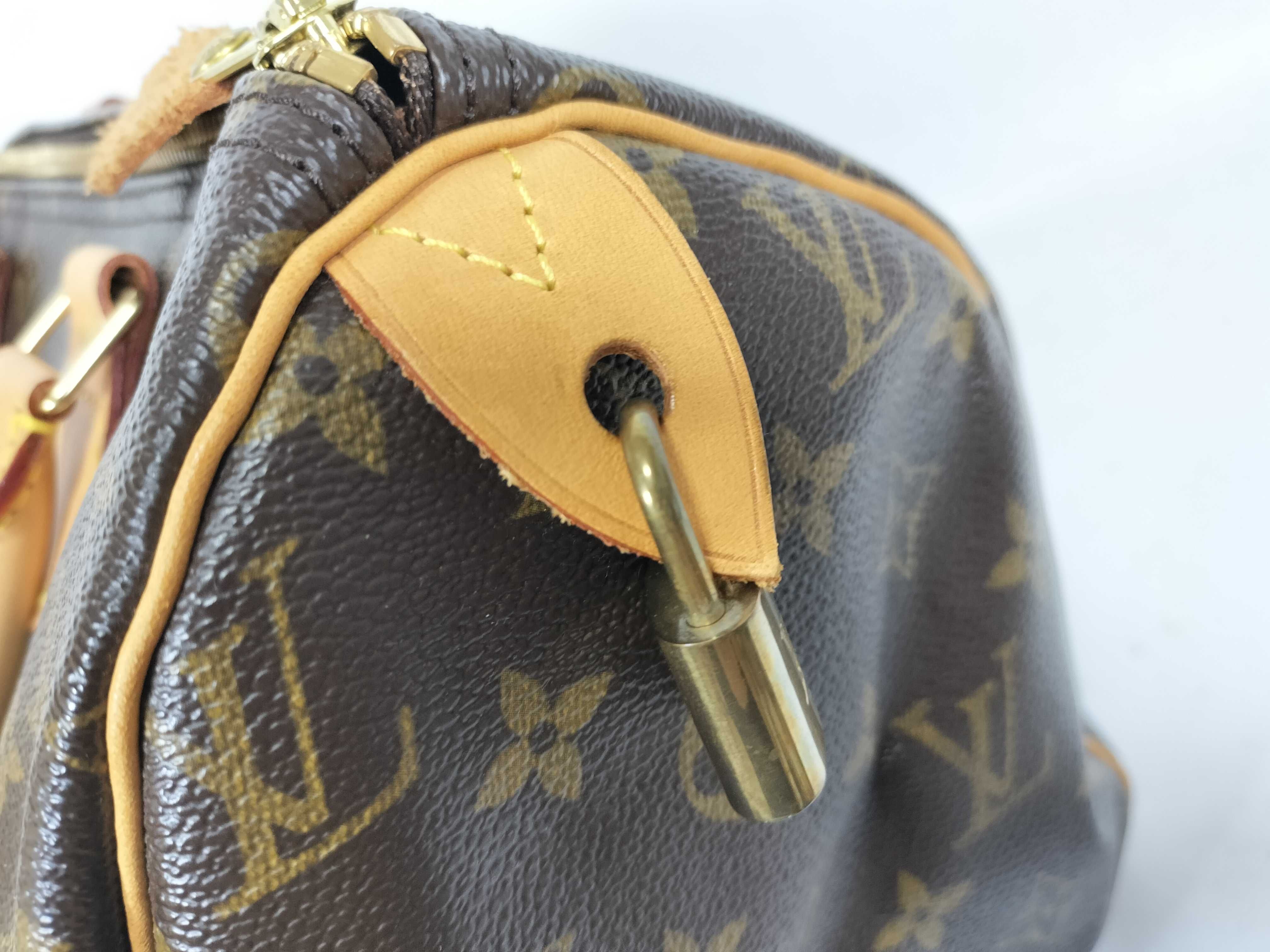 Monogram Speedy 30 Boston Bag with Padlock — view 11