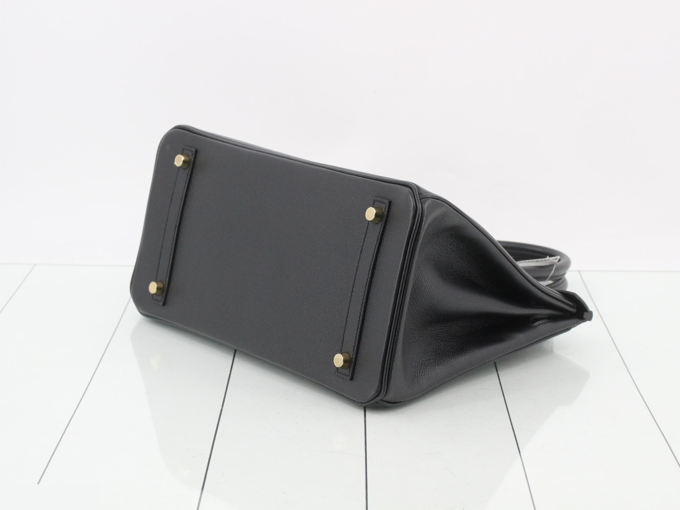 Birkin 30 Leather Handbag — view 6