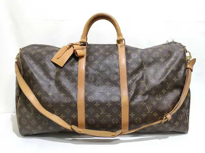 Monogram Keepall Bandoulière 60 M41412 VI0942 Brown Boston Bag