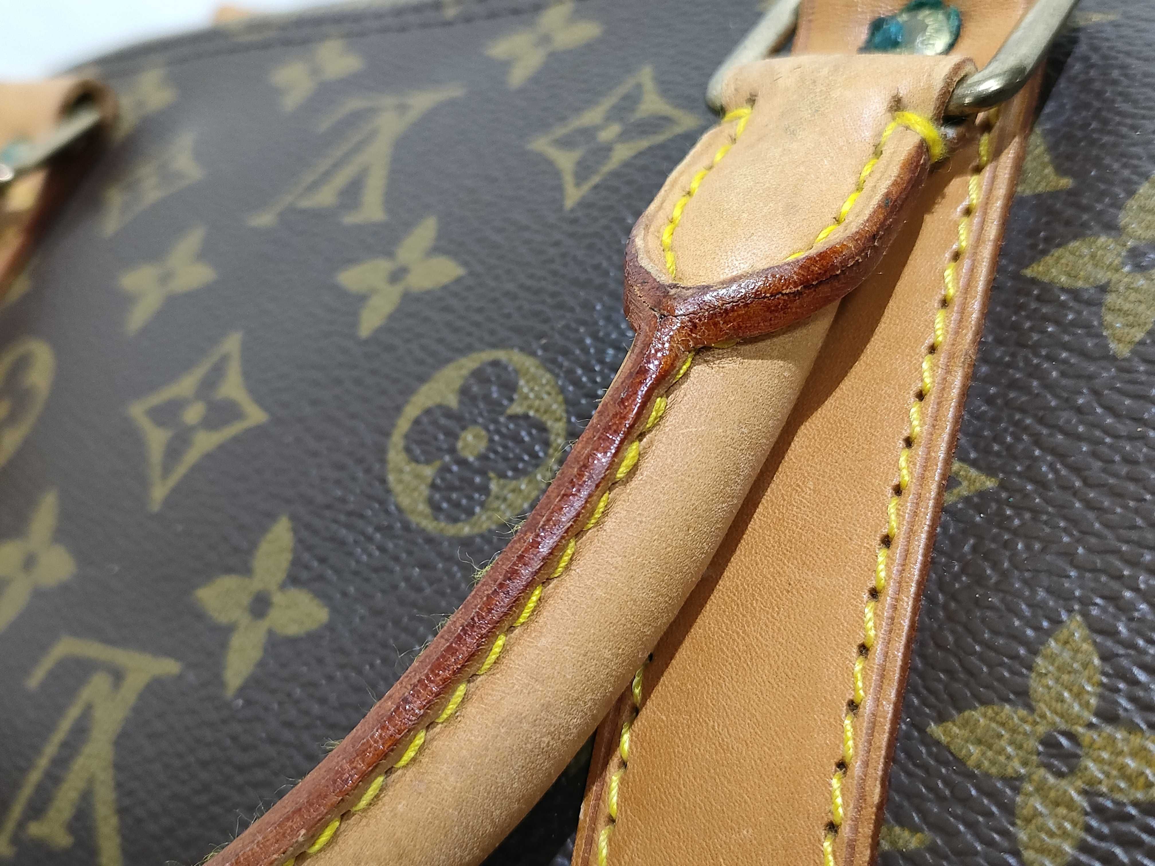 Monogram Keepall Bandoulière 60 M41412 VI0942 Brown Boston Bag — view 13