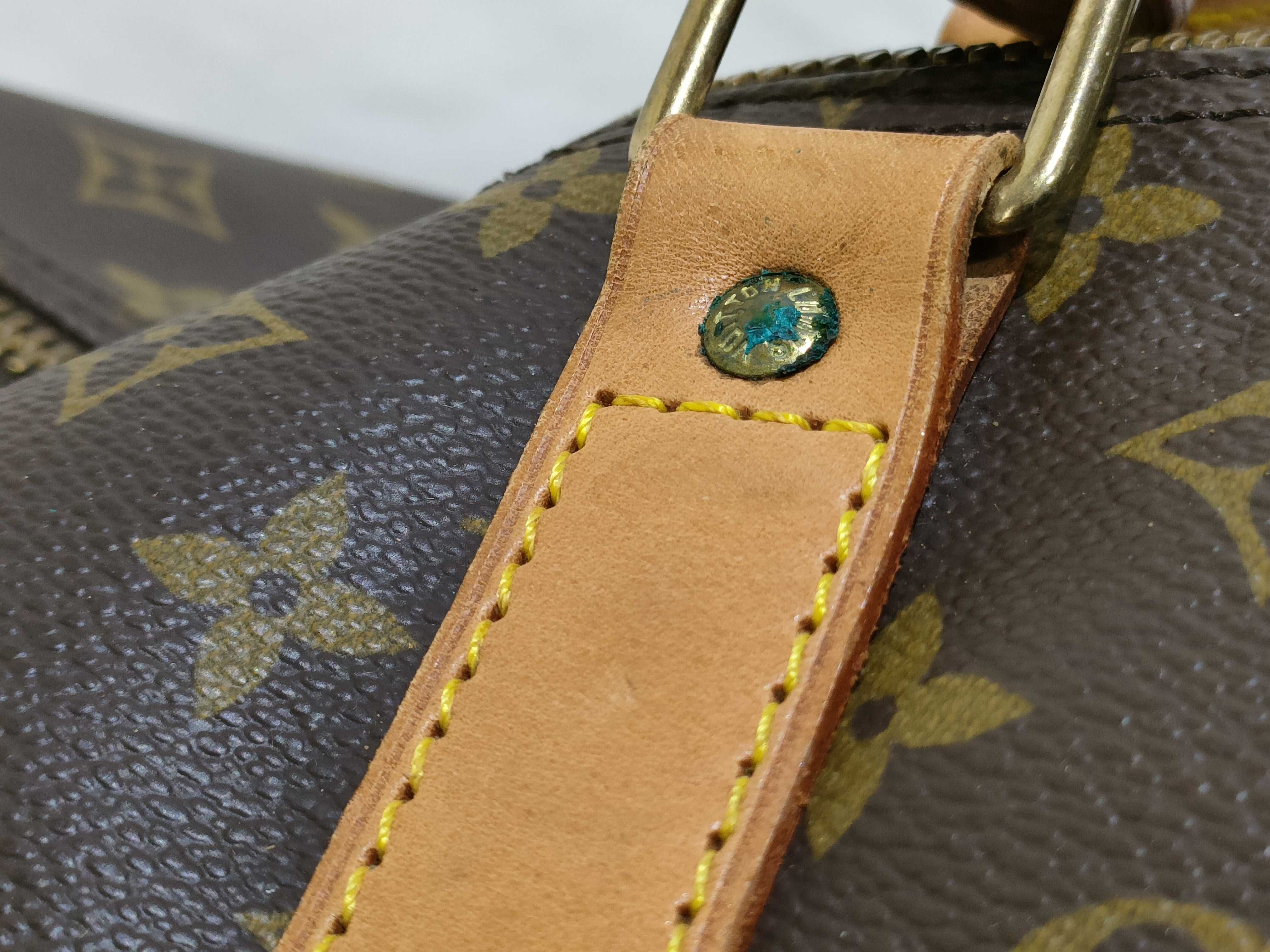 Monogram Keepall Bandoulière 60 M41412 VI0942 Brown Boston Bag — view 14