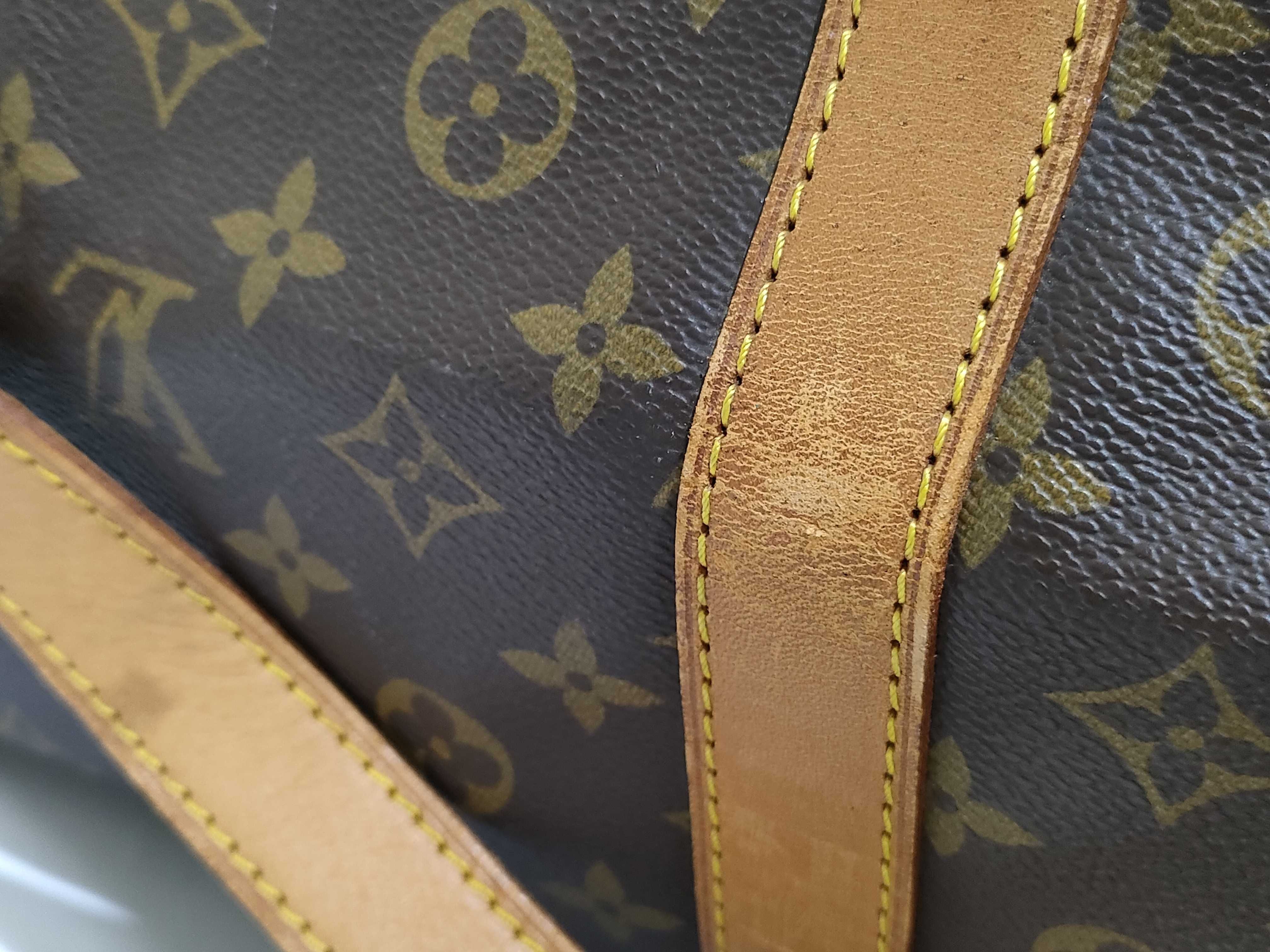 Monogram Keepall Bandoulière 60 M41412 VI0942 Brown Boston Bag — view 15