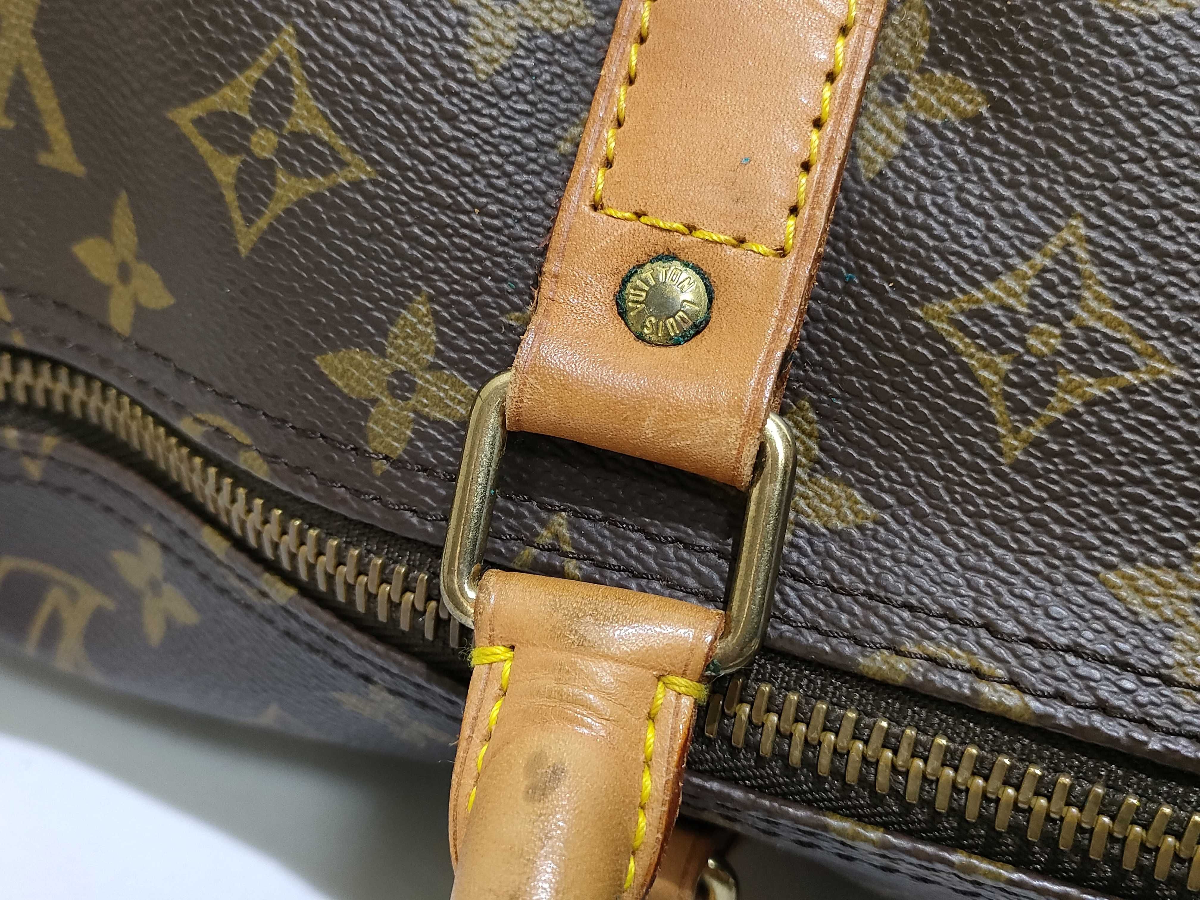 Monogram Keepall Bandoulière 60 M41412 VI0942 Brown Boston Bag — view 5