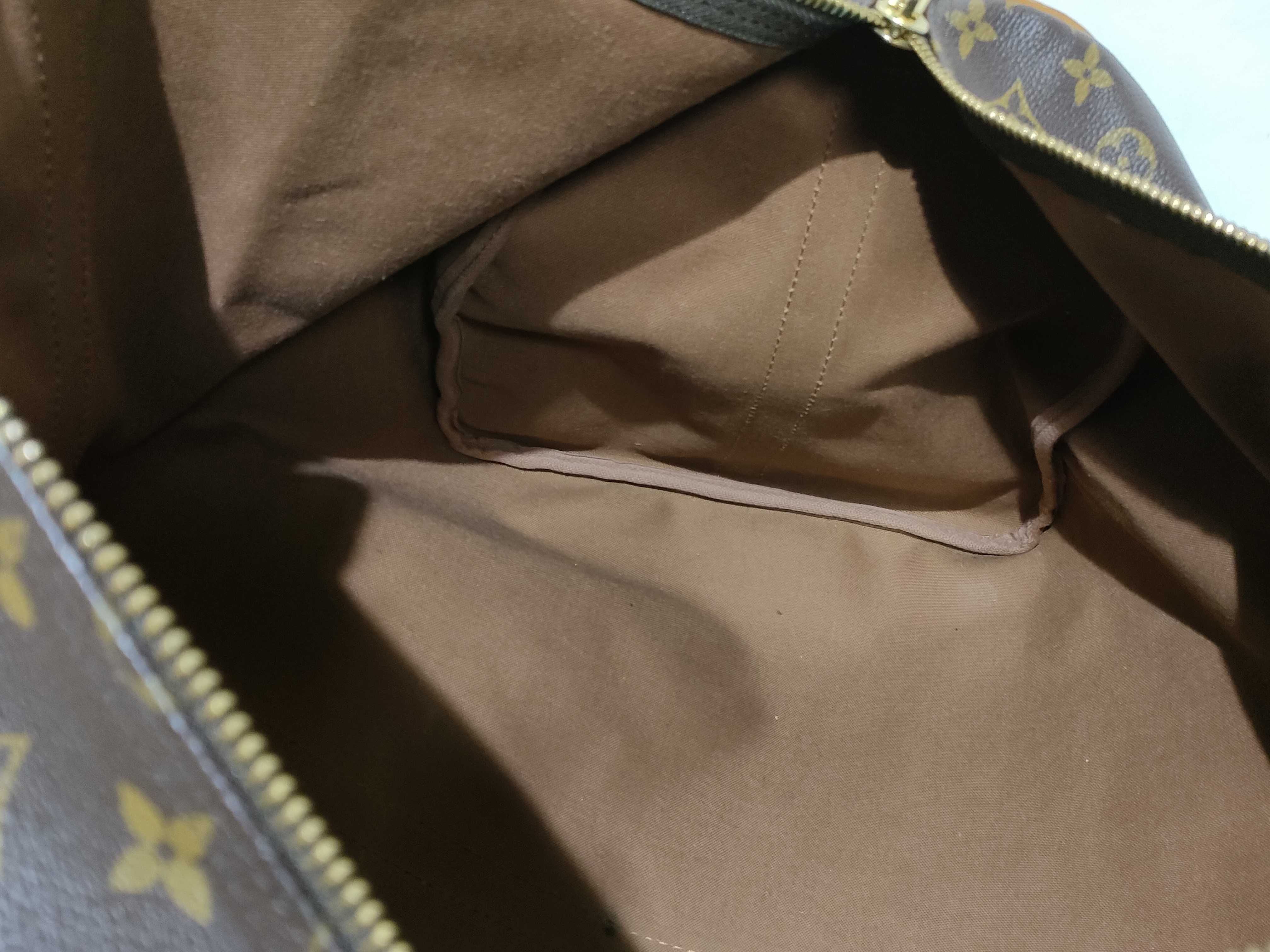 Monogram Keepall Bandoulière 60 M41412 VI0942 Brown Boston Bag — view 10