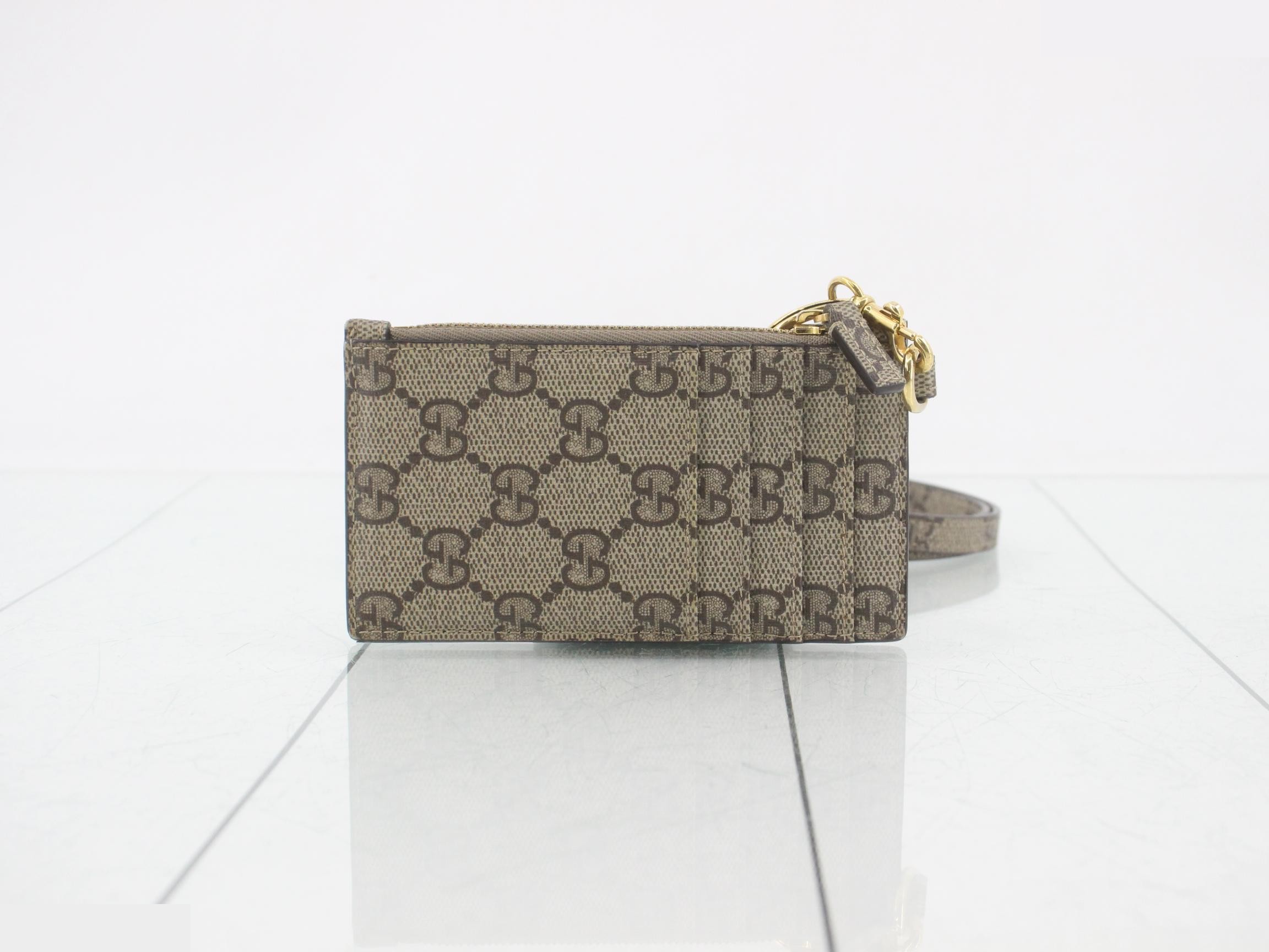 Balenciaga card case/coin case, GG canvas — view 2