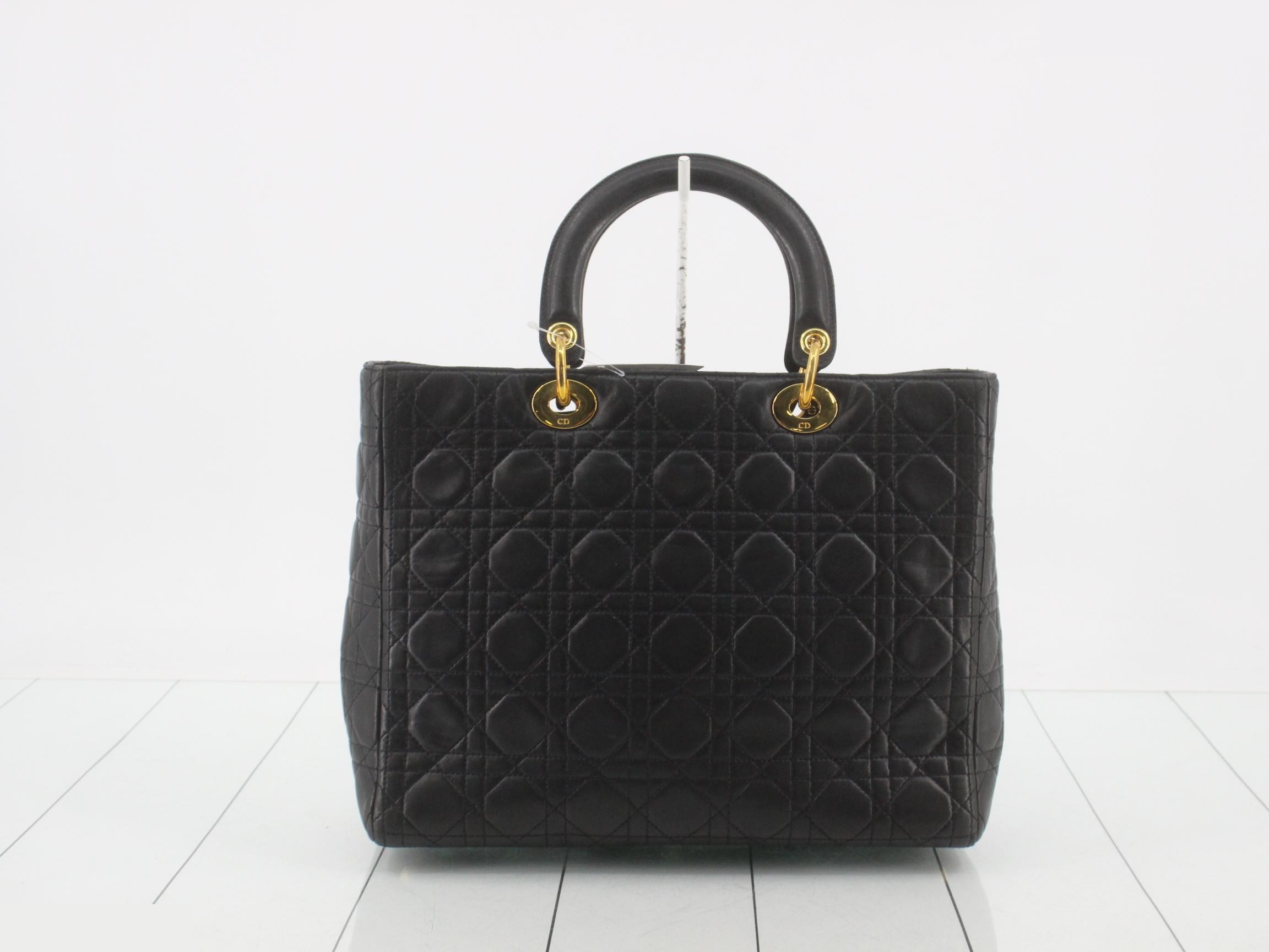 Lady Dior Cannage Lambskin Black — view 2