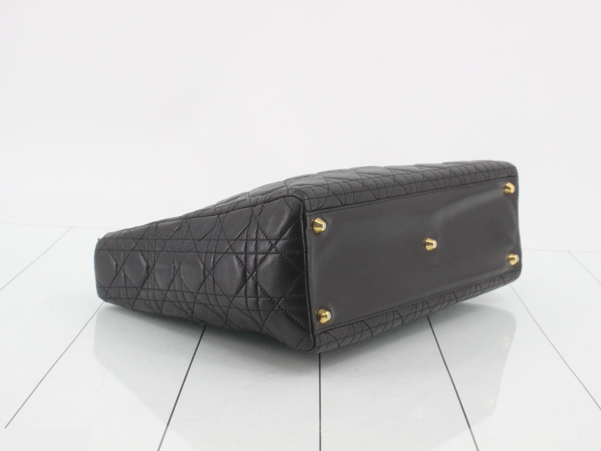 Lady Dior Cannage Lambskin Black — view 5