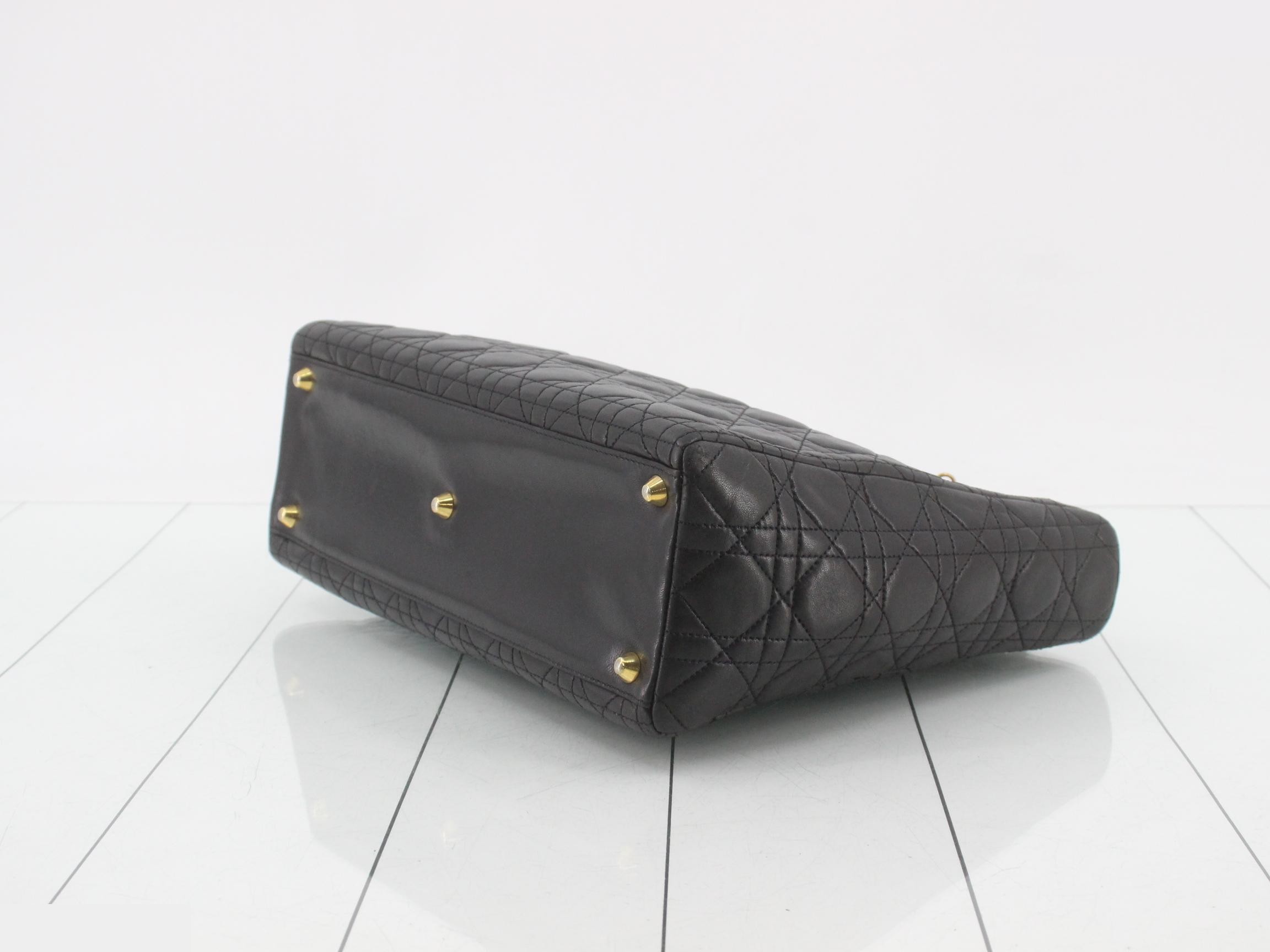 Lady Dior Cannage Lambskin Black — view 6