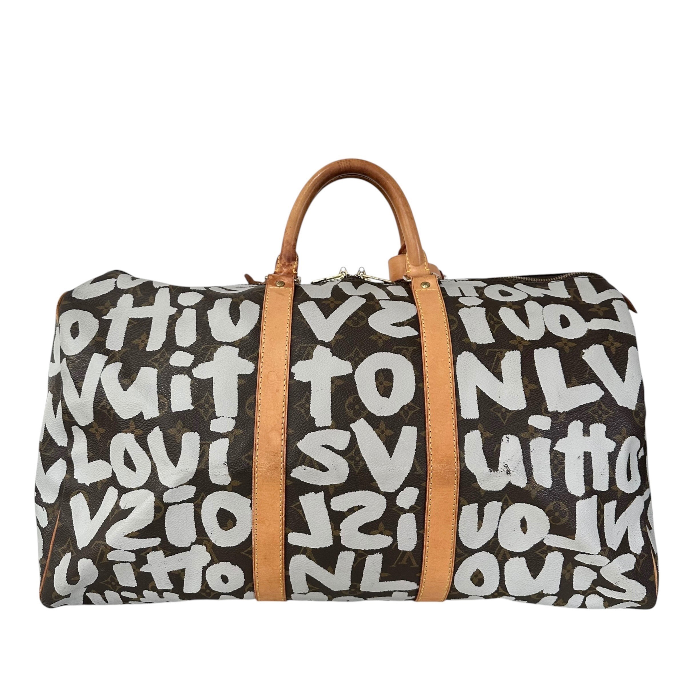 Keepall 50 Monogram Graffiti Boston Bag M92197 FL0041 — view 2