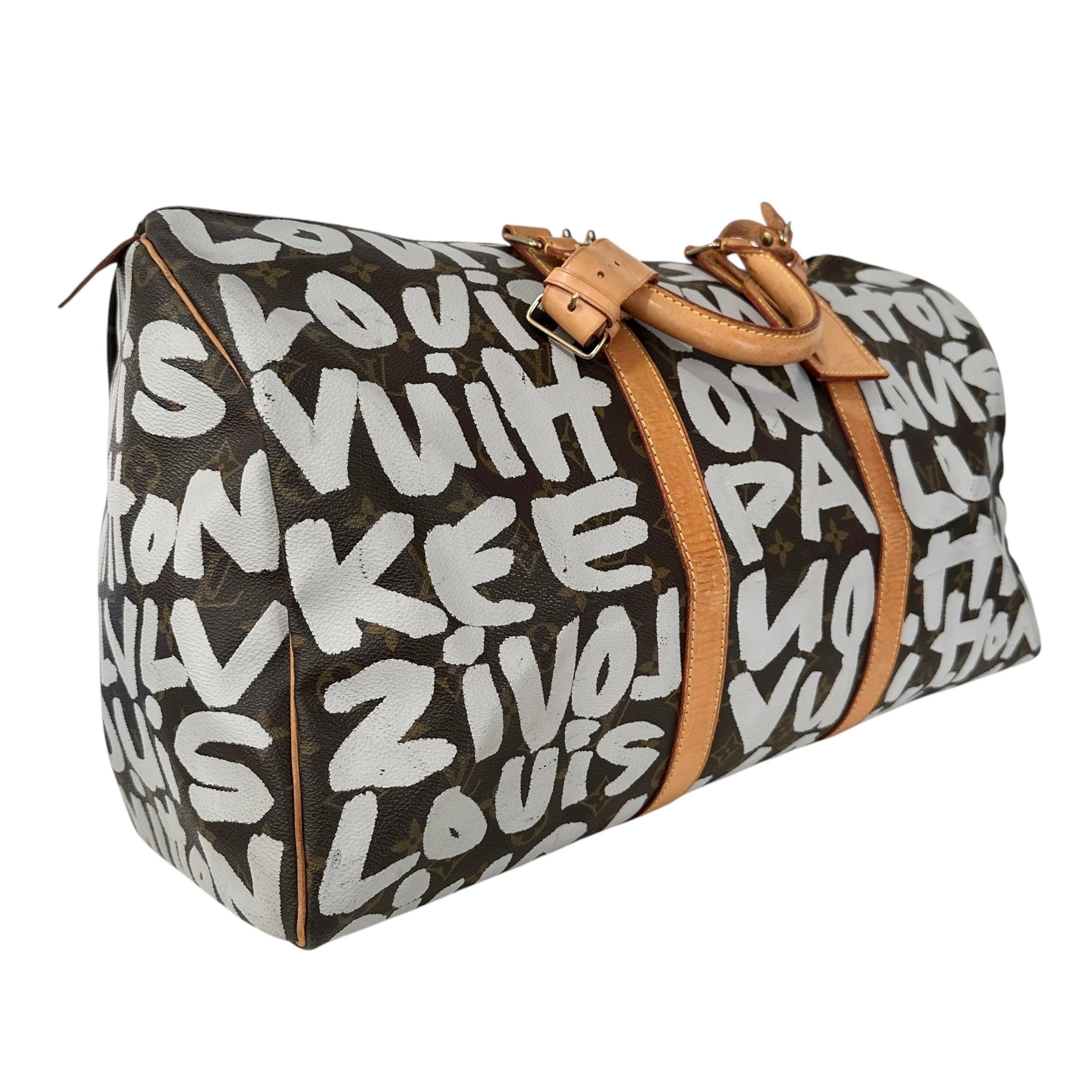 Keepall 50 Monogram Graffiti Boston Bag M92197 FL0041 — view 3