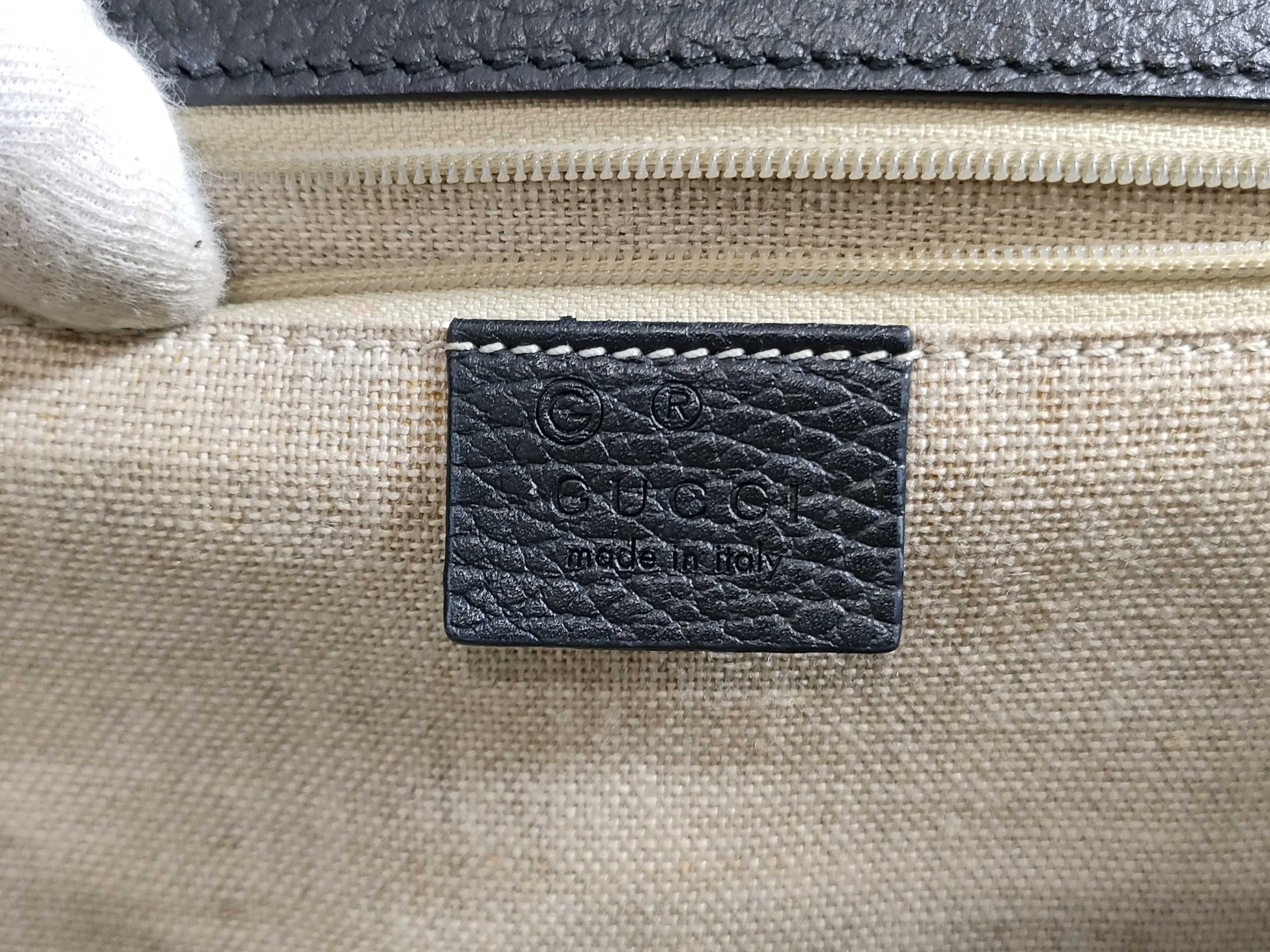 Interlocking GG Chain Bag Black Shoulder Bag — view 12