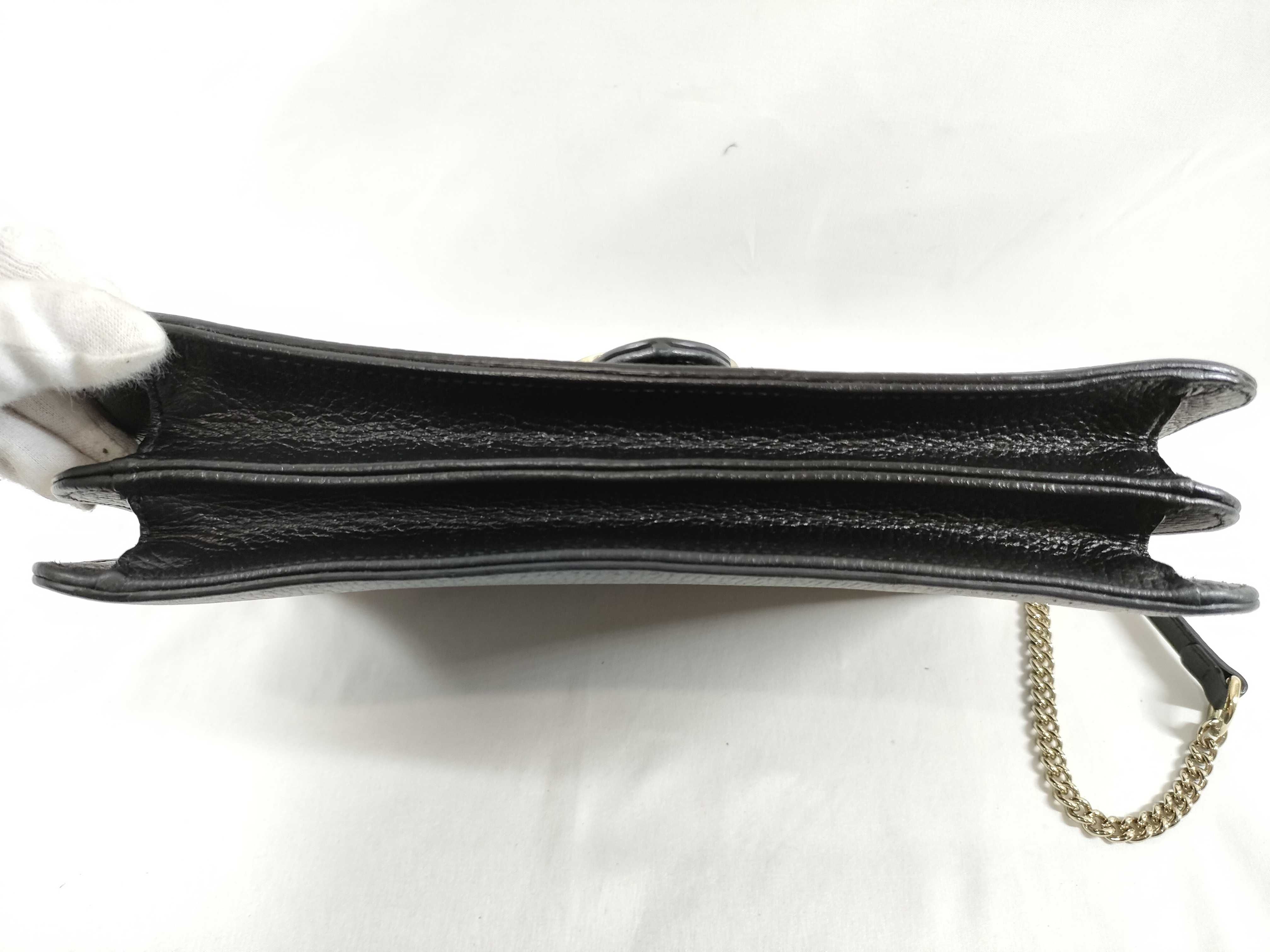 Interlocking GG Chain Bag Black Shoulder Bag — view 7