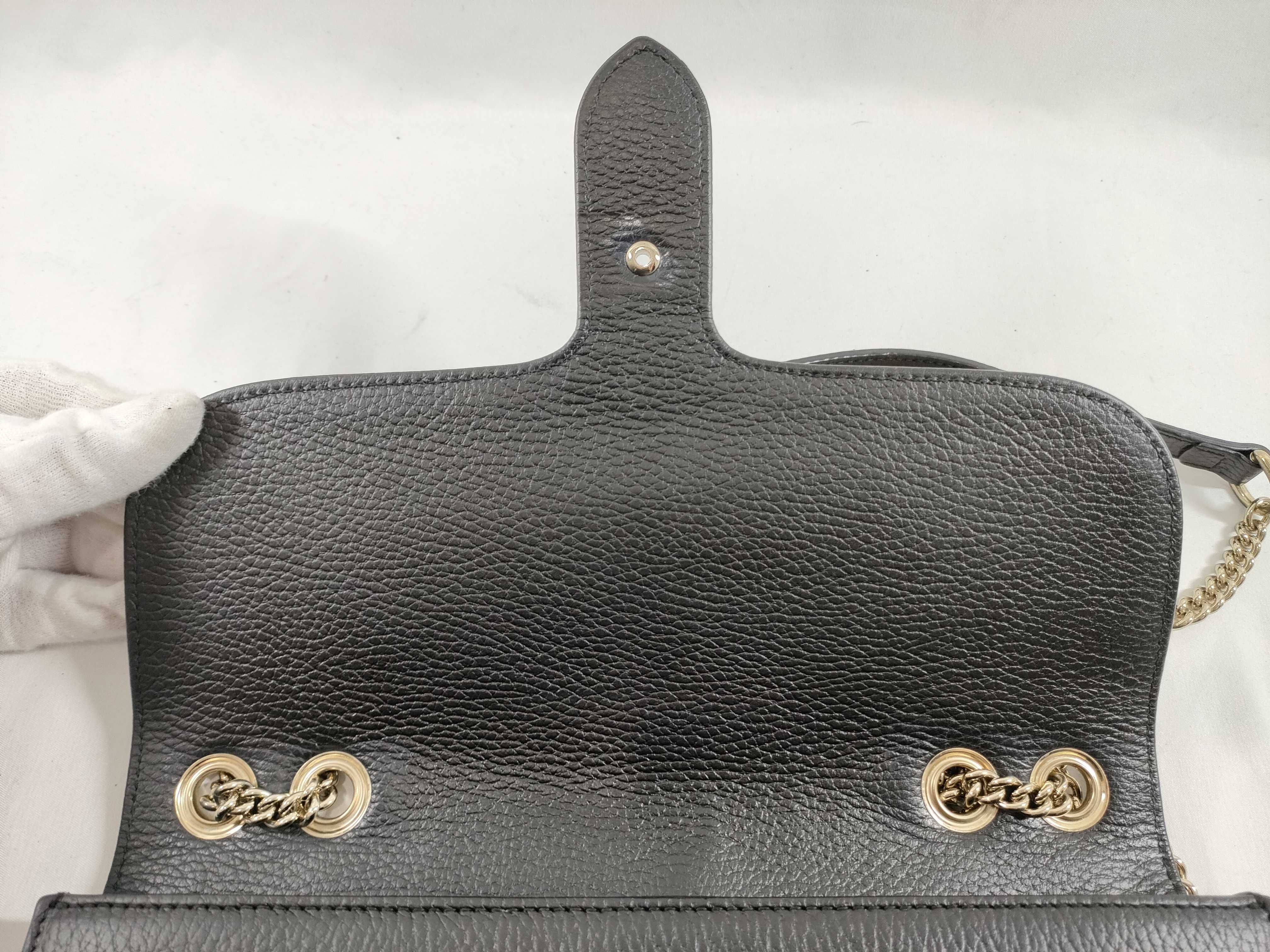 Interlocking GG Chain Bag Black Shoulder Bag — view 8