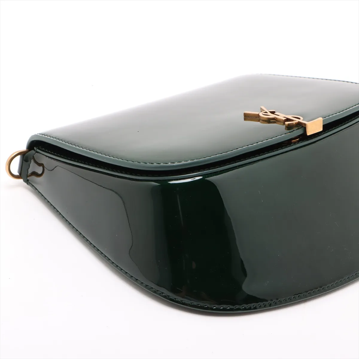 Voltaire Mini Patent Leather Shoulder Bag Green 800846 — view 4
