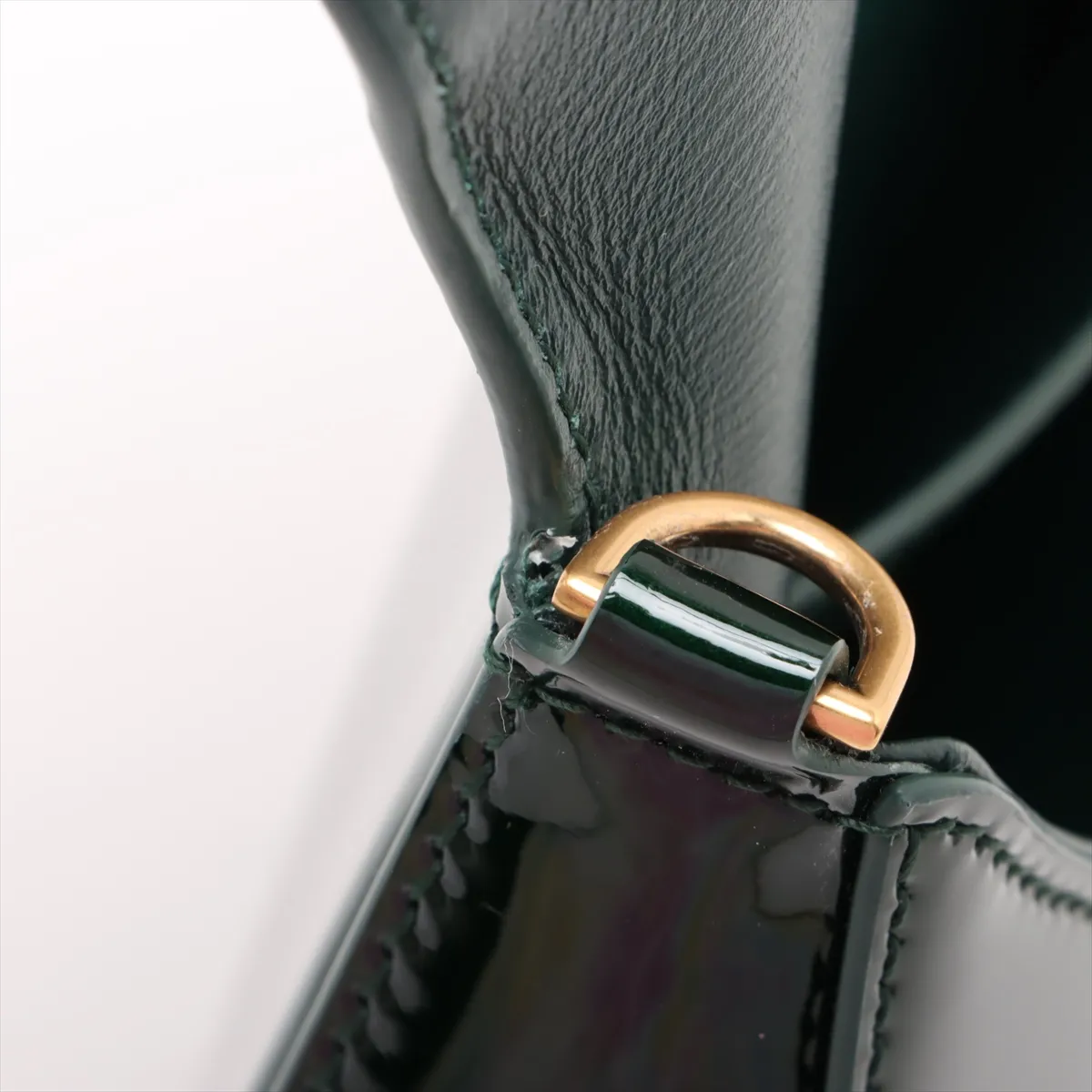 Voltaire Mini Patent Leather Shoulder Bag Green 800846 — view 9
