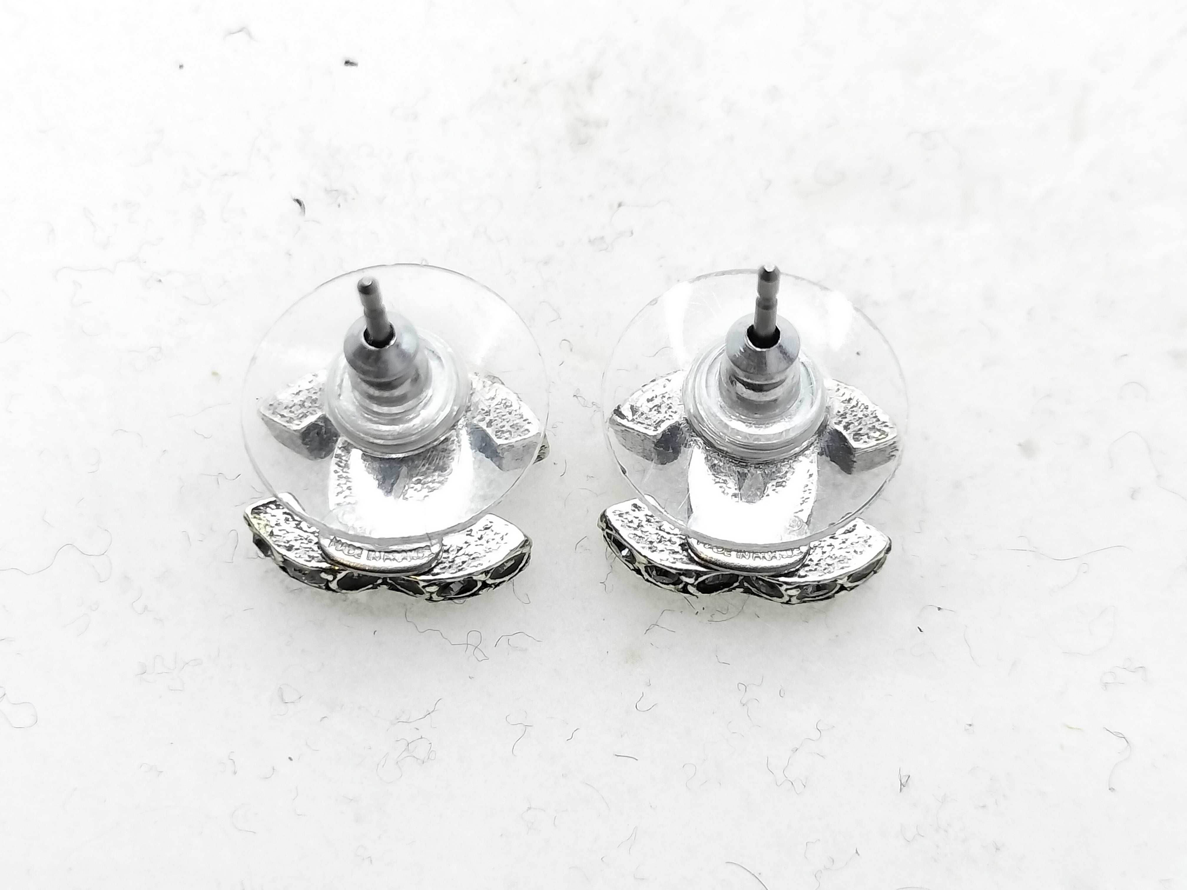 C8 A Earrings, Coco Mark Rhinestone Earrings — view 3