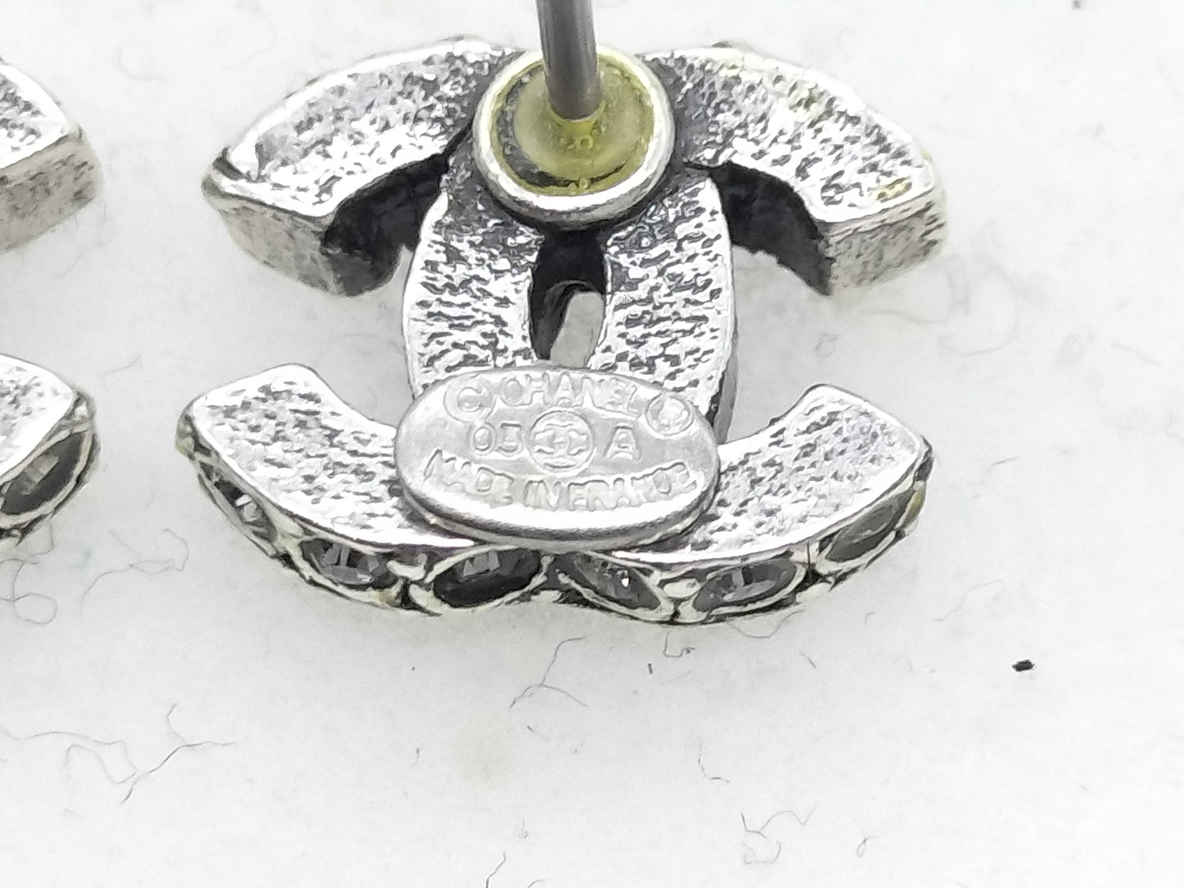 C8 A Earrings, Coco Mark Rhinestone Earrings — view 6