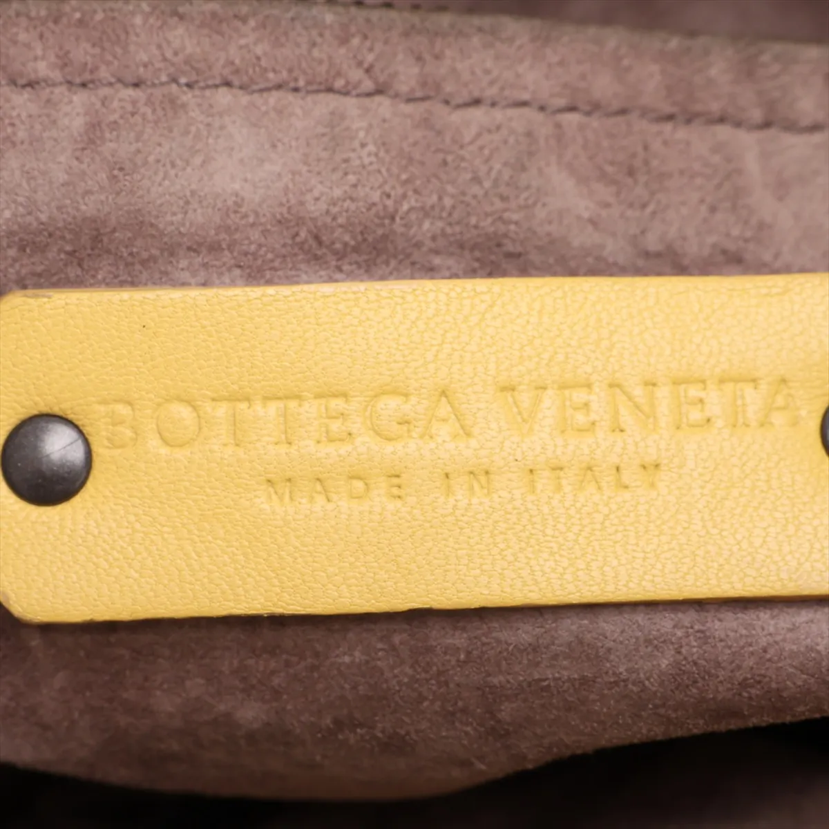 Intrecciato Leather Shoulder Bag, Yellow — view 9