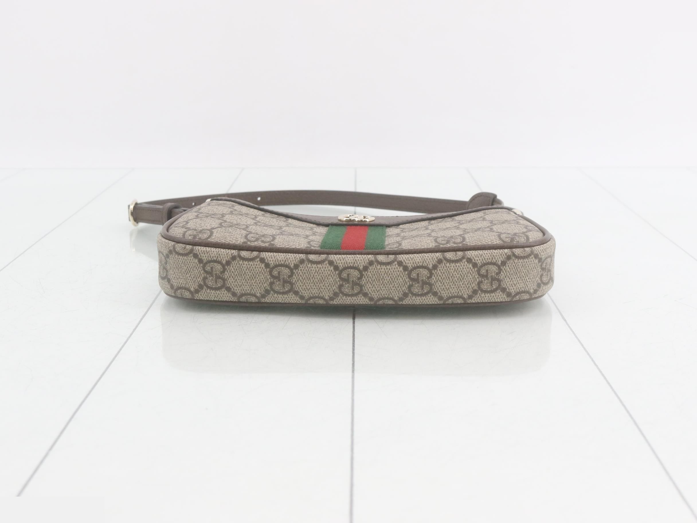 GG Supreme Ophidia One-Shoulder Mini Shoulder Bag (Unused) — view 3