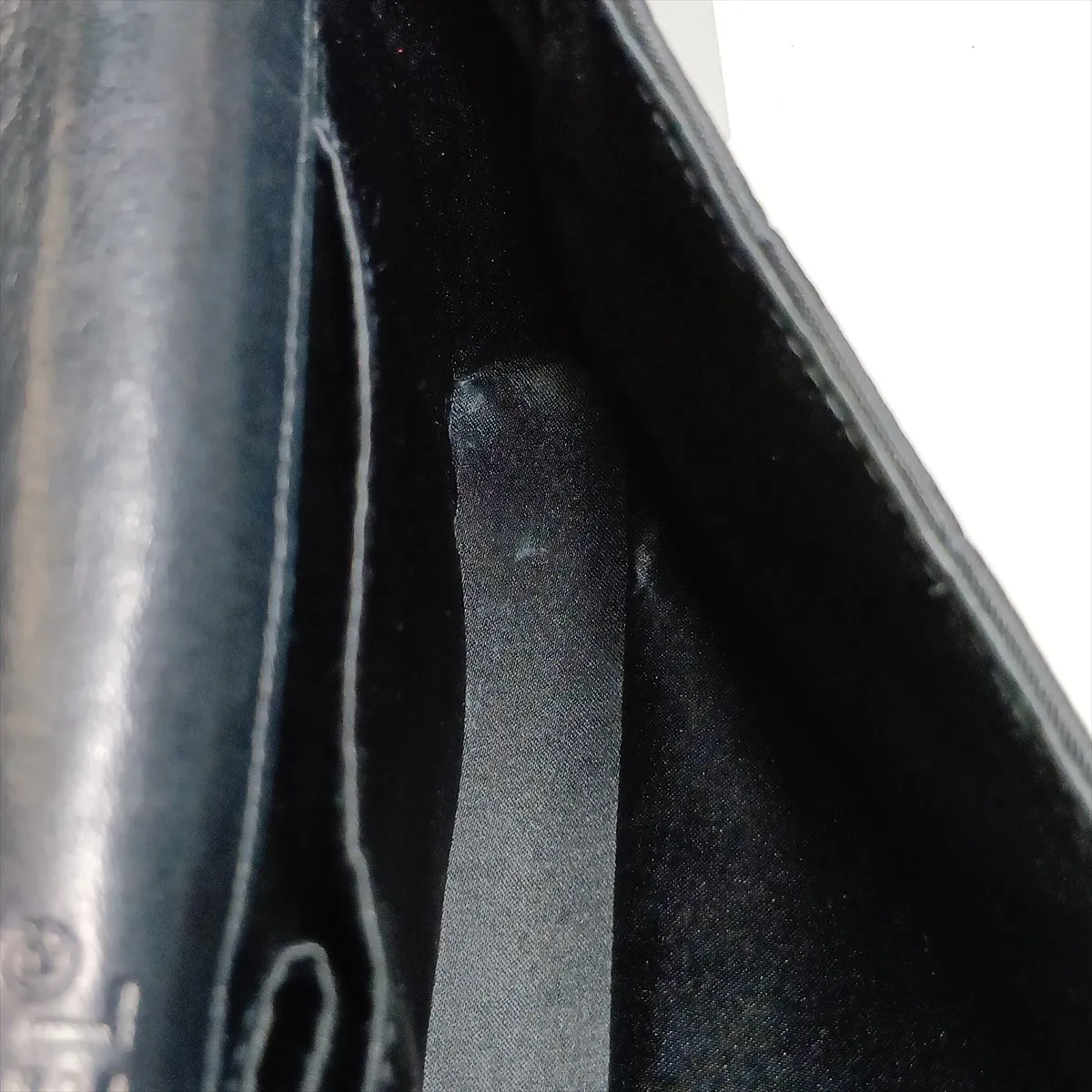 New Travel Line Nylon Chain Shoulder Bag, Chocolate Bar, Black with Black Hardware, 6440534, Series 6 — view 12