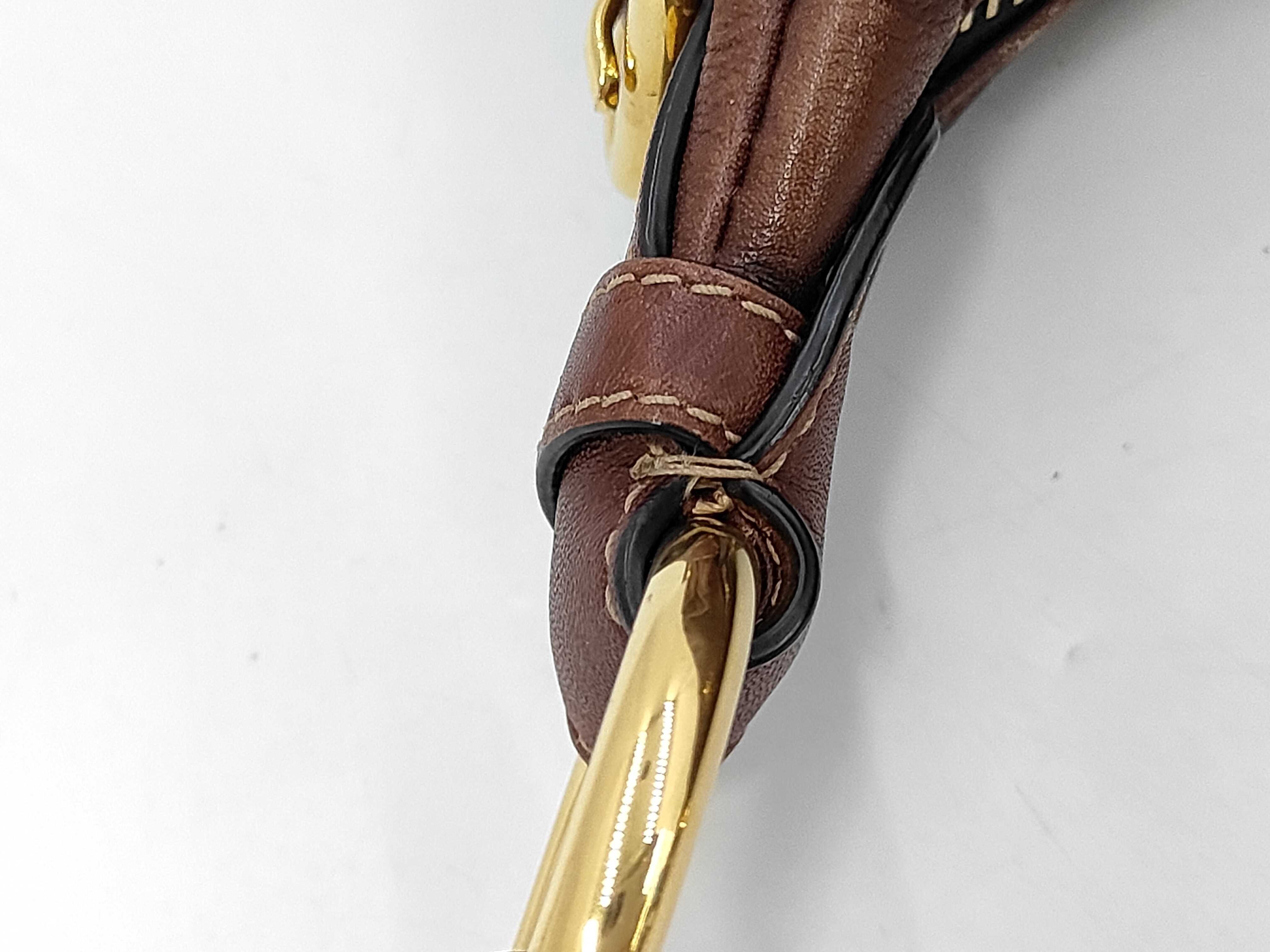Soft Calf Gold Logo Hobo Shoulder Bag — view 6