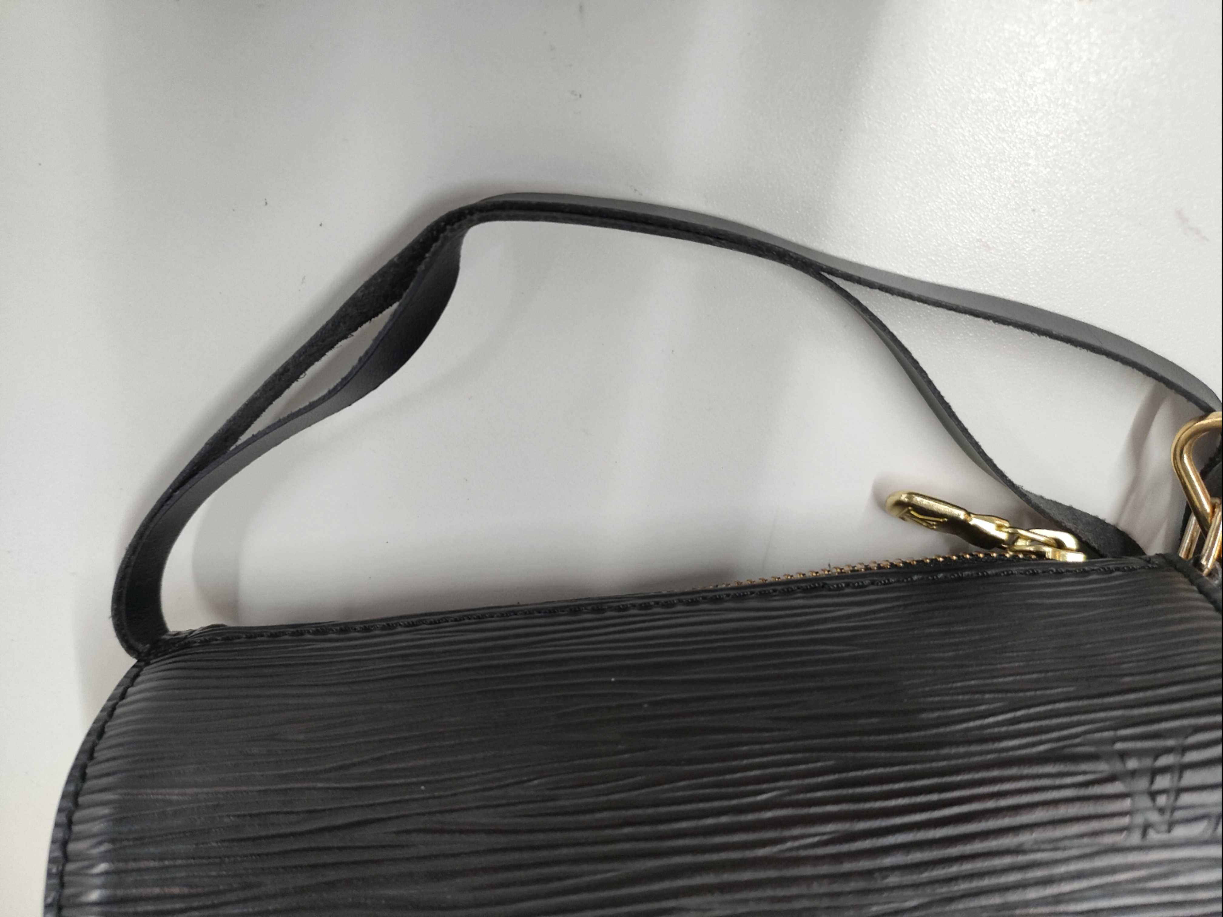 Epi Papillon Handbag with Pouch, Noir (Black) — view 14