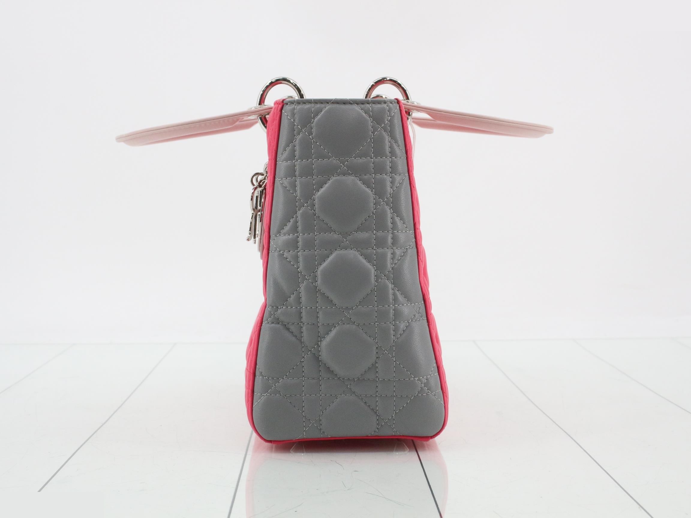 Lady Dior Cannage Lambskin 2-Way Handbag — view 3