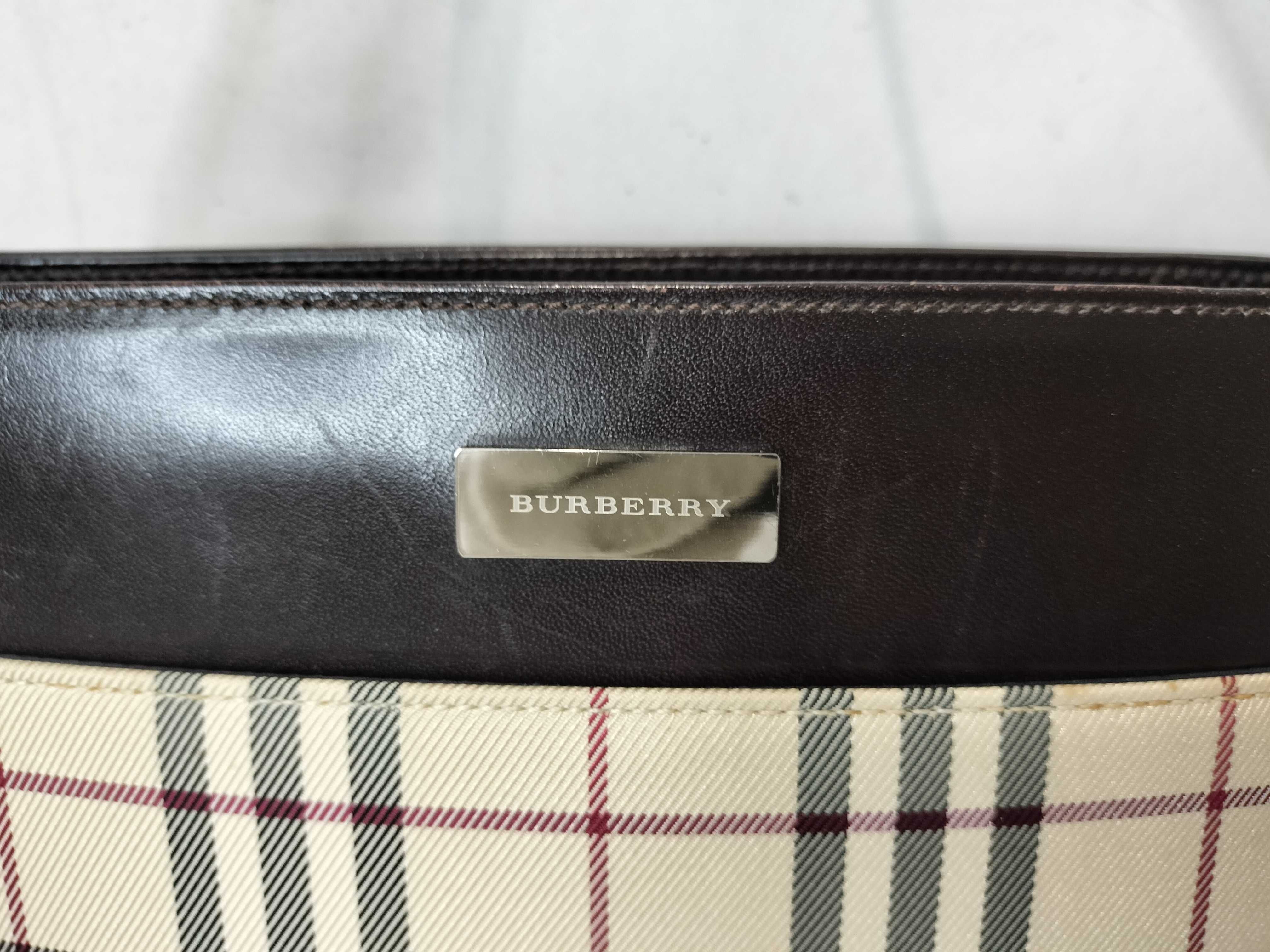 Leather x Canvas Shoulder Bag Nova Check Handbag — view 2