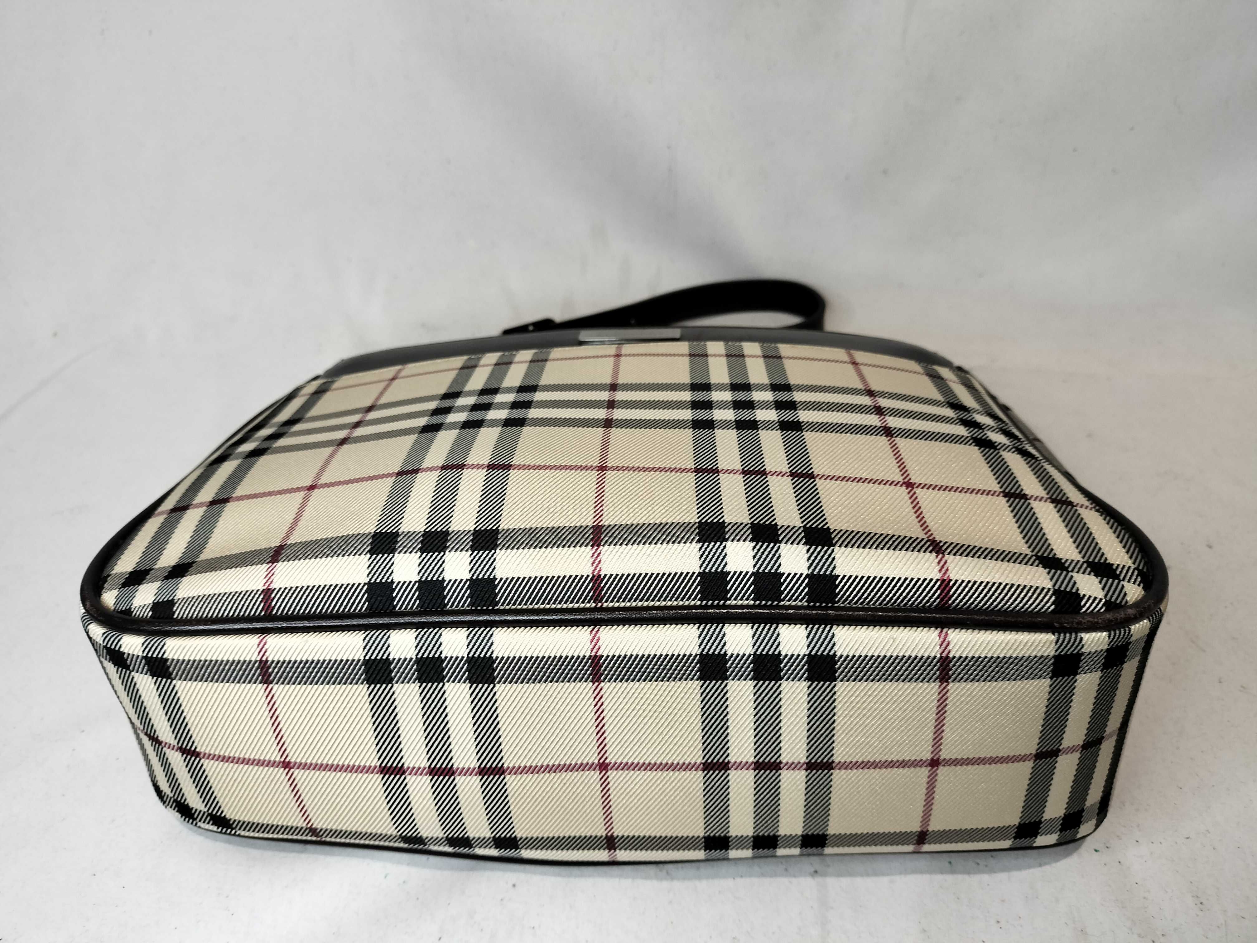 Leather x Canvas Shoulder Bag Nova Check Handbag — view 8