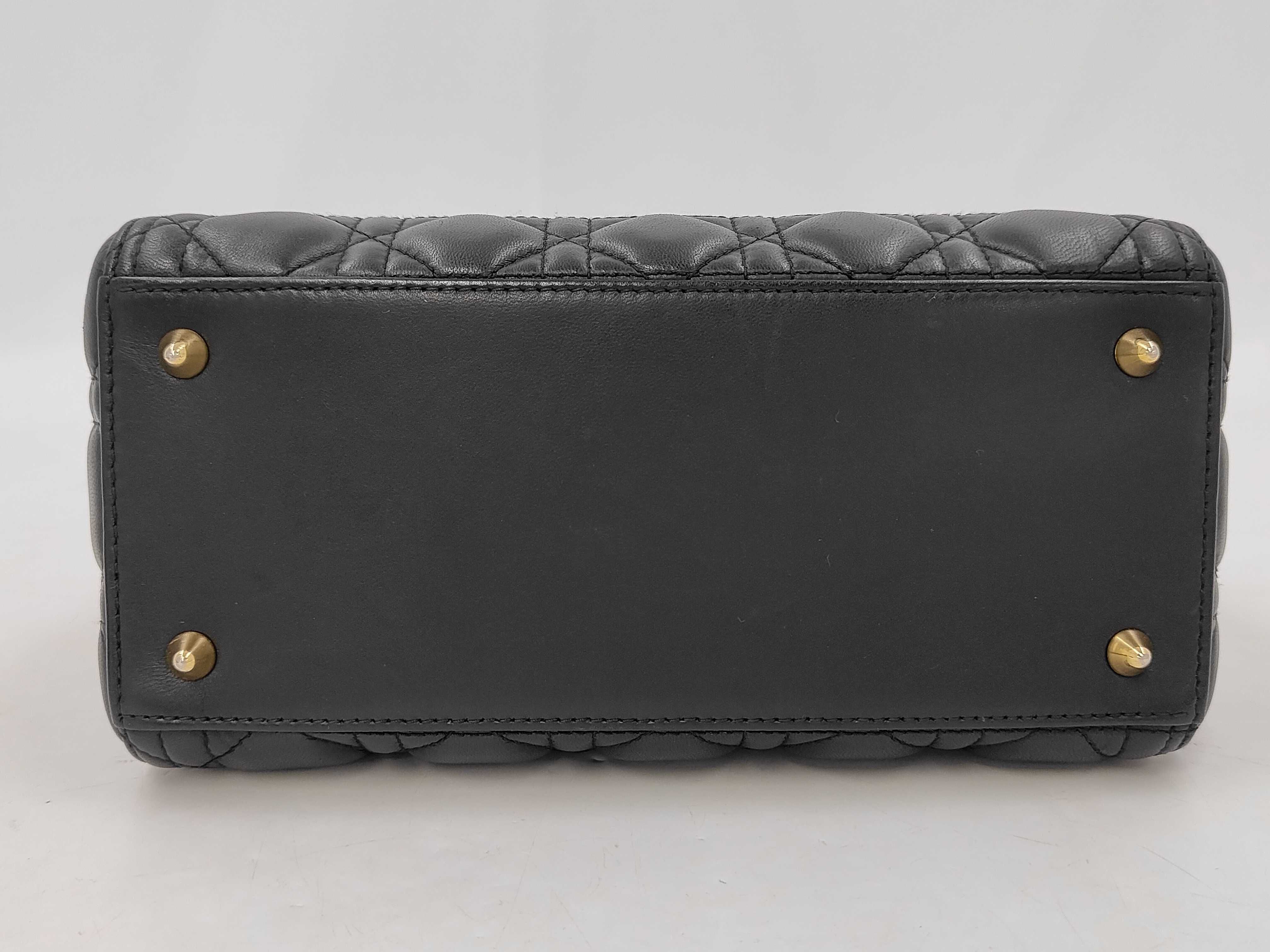 Lady Dior Lambskin Black GP Handbag — view 6