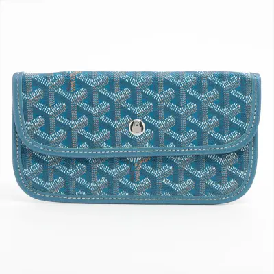 Saint Louis PM PVC x Leather Pouch, Blue (Pouch only)