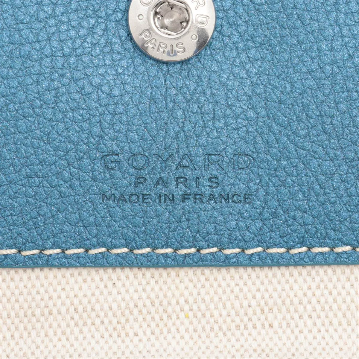 Saint Louis PM PVC x Leather Pouch, Blue (Pouch only) — view 6