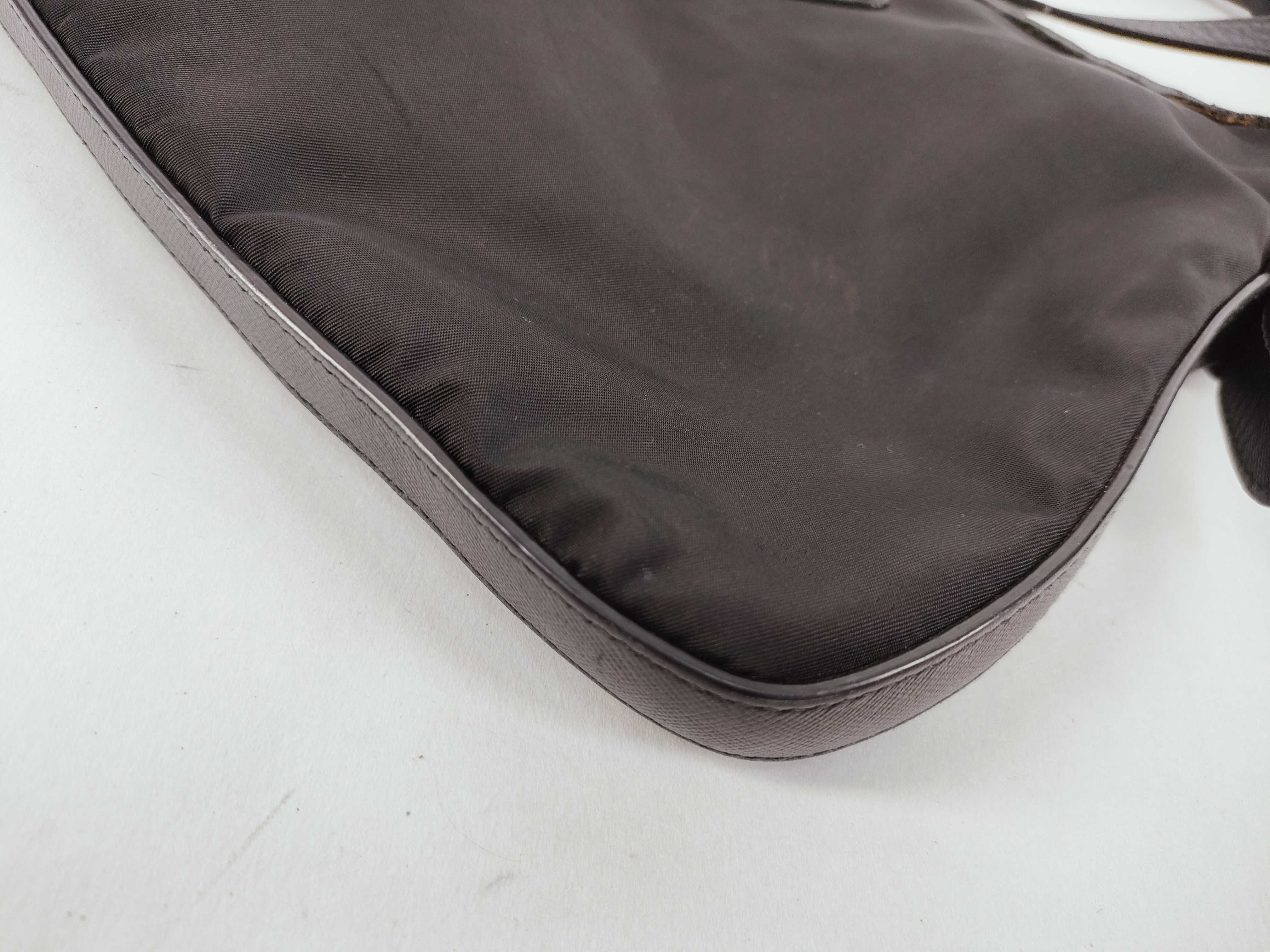 Nylon Shoulder Bag, Black Nylon Shoulder Bag — view 6