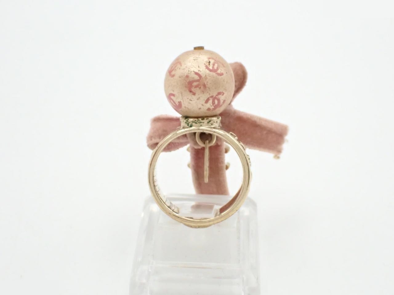 Coco Mark Pearl Ring Ribbon #12 — view 3