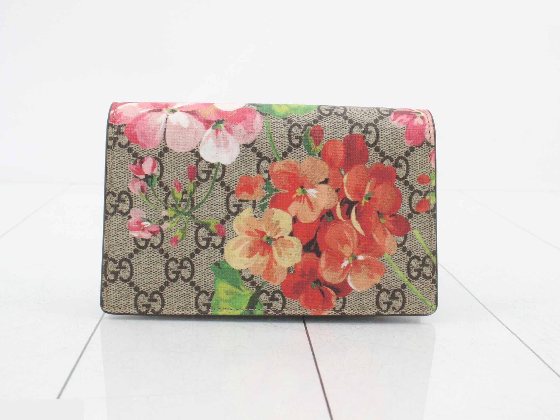 Dionysus GG Supreme Blooms Suede Chain Shoulder Bag — view 2