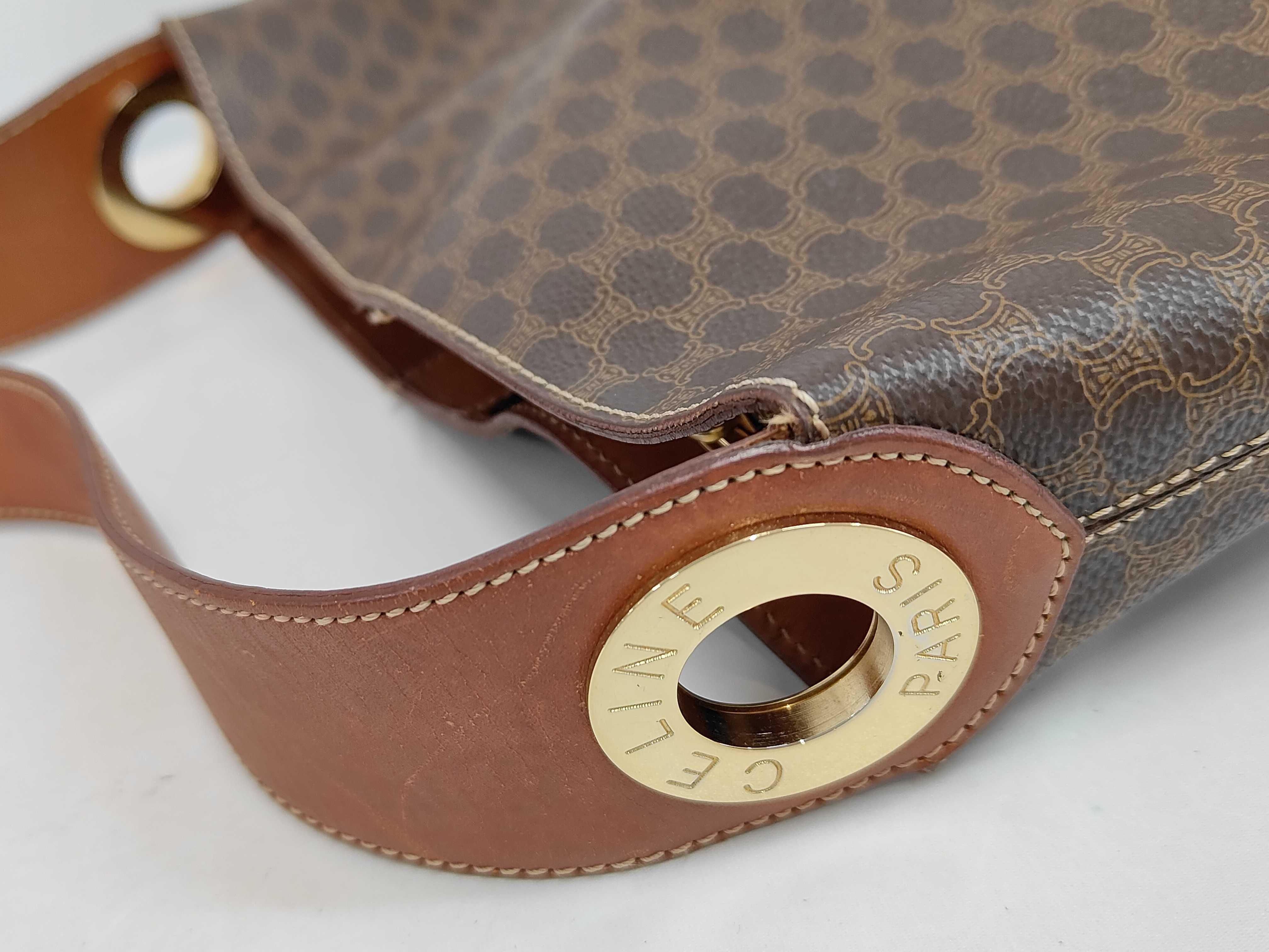 Circle Logo Leather Shoulder Bag — view 6